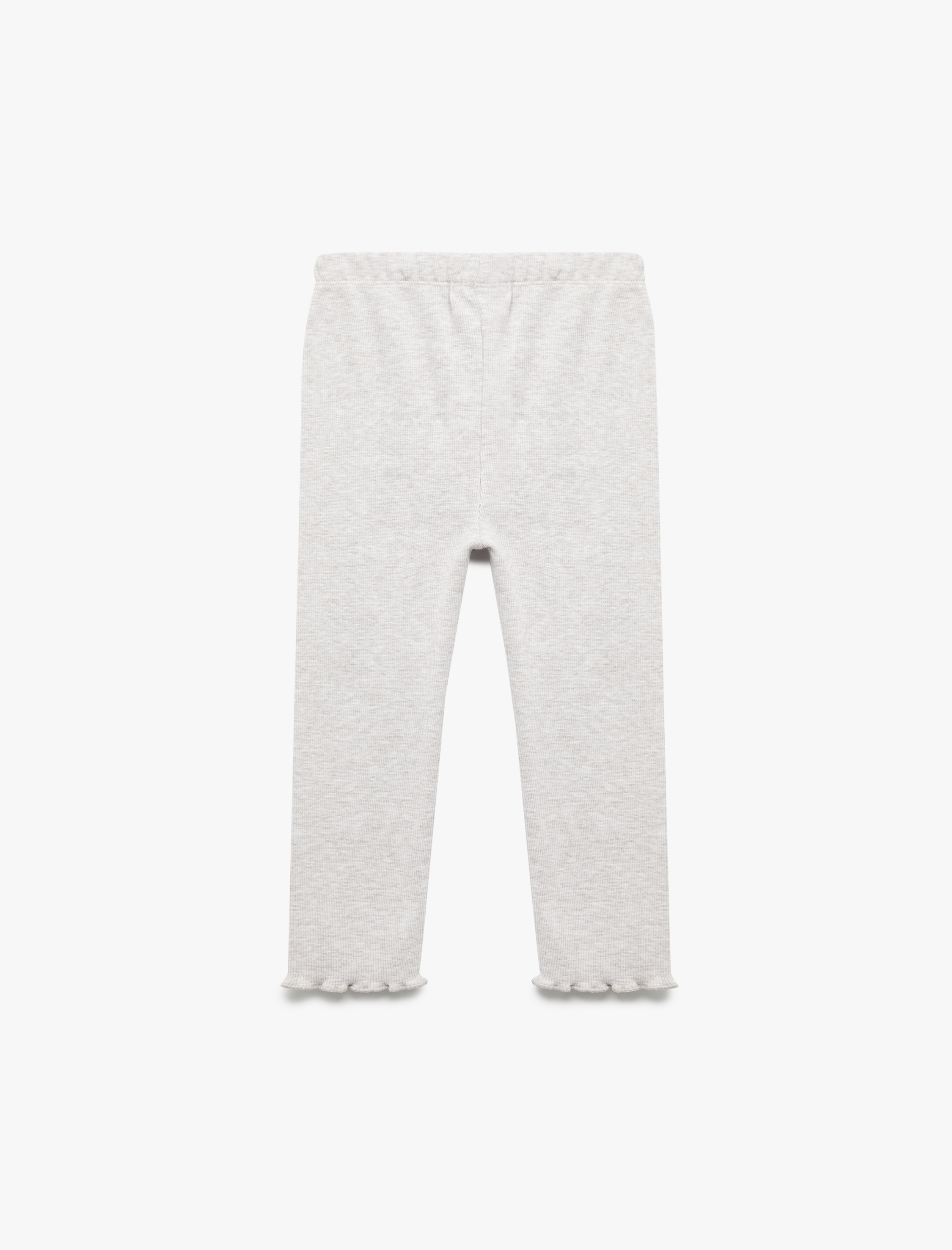  Kız Bebek Beli Lastikli Cep Detaylı Kaşkorse Basic Tayt