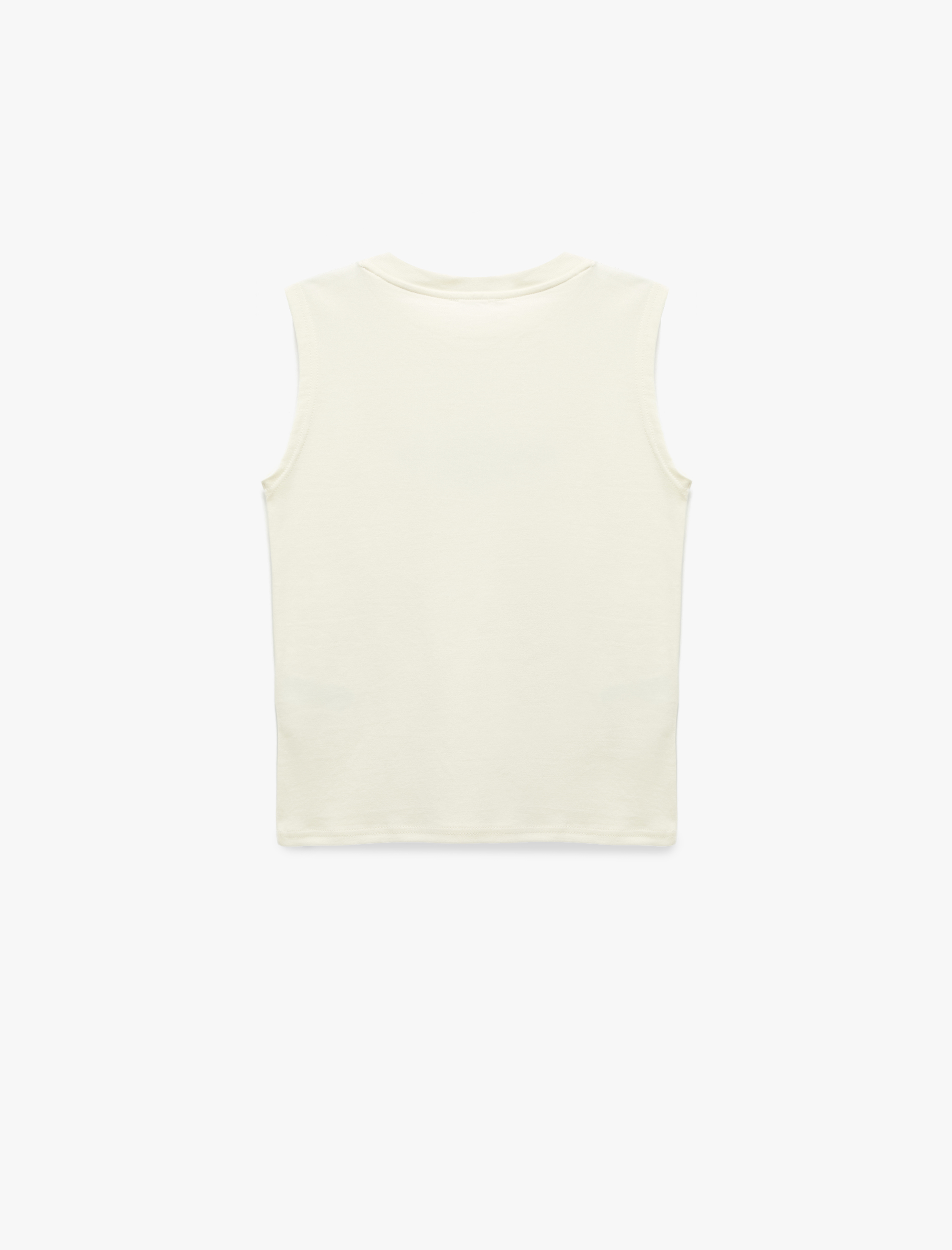  Erkek Çocuk Pamuklu Bisiklet Yaka Baskılı Atlet