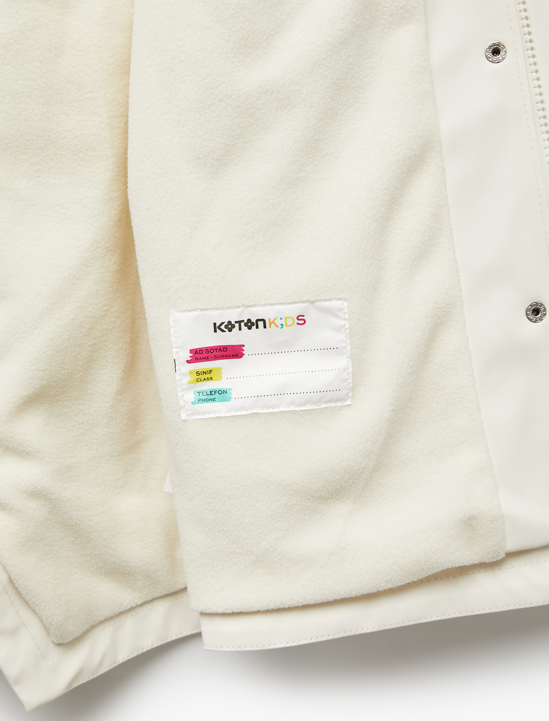  Kız Çocuk Kapşonlu Uzun Kollu Kapaklı Cepli Yağmurluk