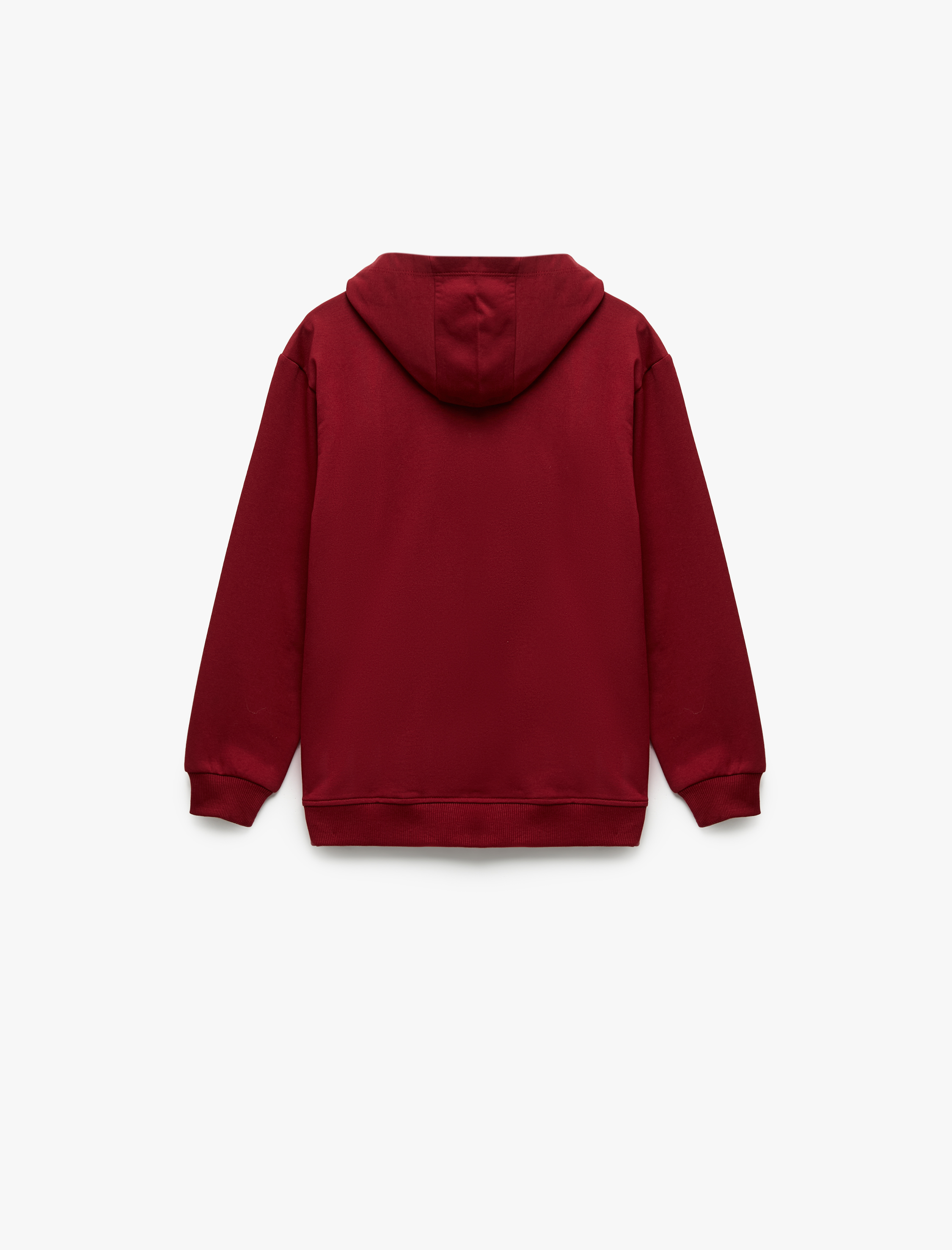 Erkek Çocuk Uzun Kollu Baskılı Şardonlu Kapşonlu Sweatshirt