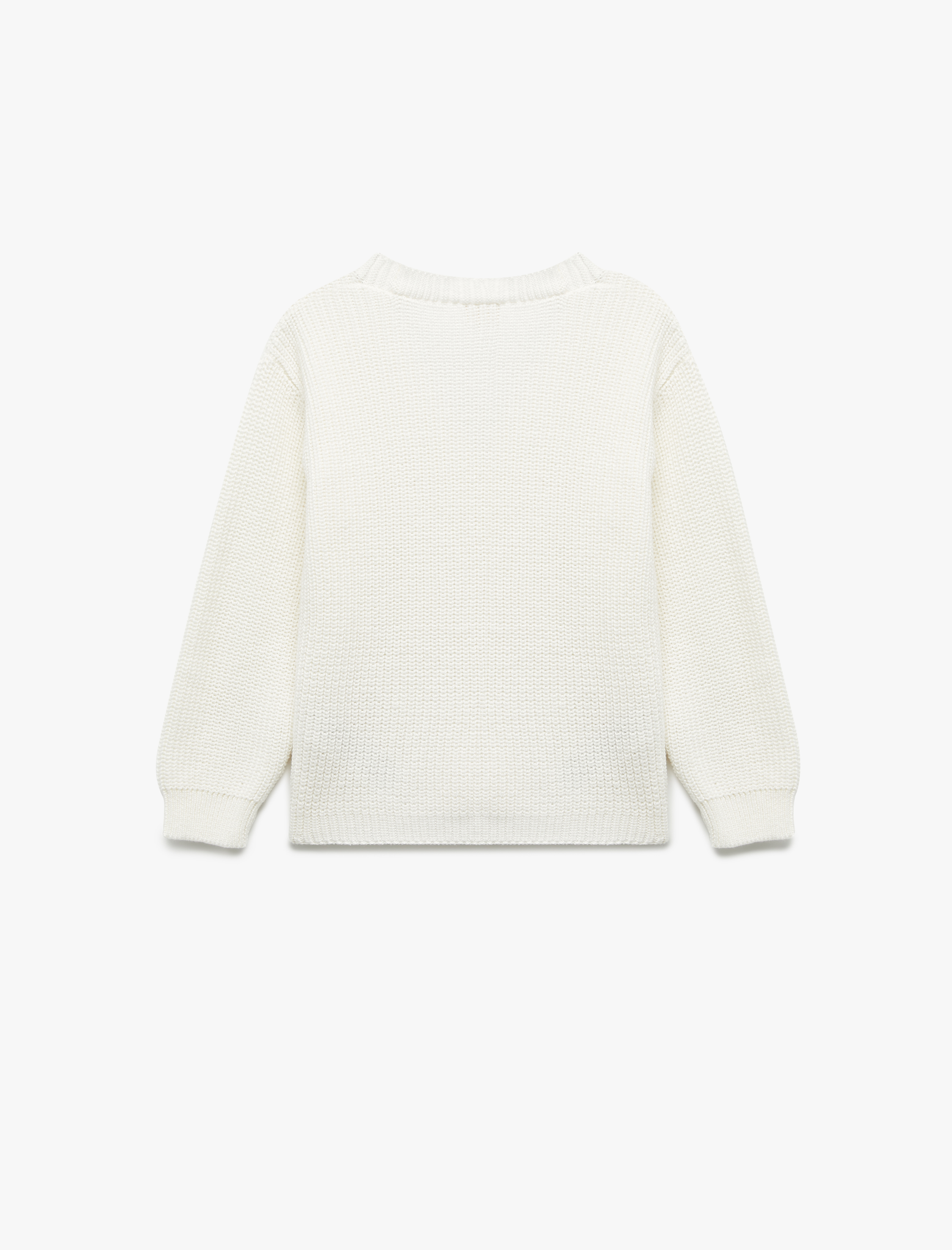  Kız Çocuk V Yaka Uzun Kollu Basic Triko Hırka