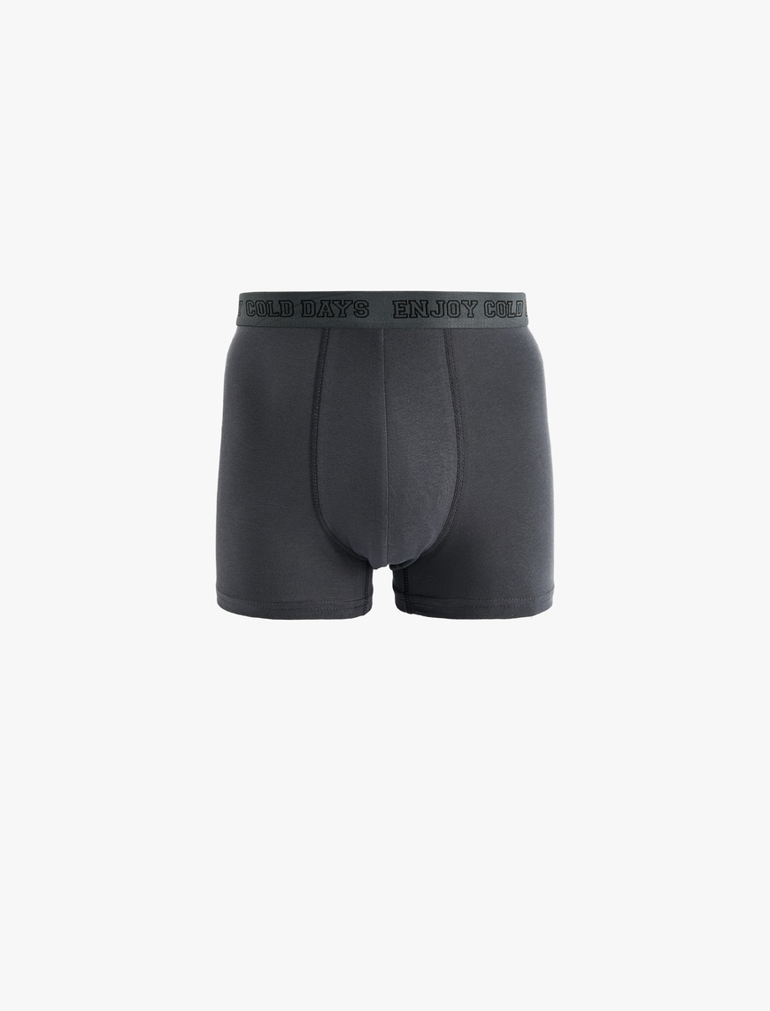   Beli Baskı Detaylı Pamuklu 3'lü Boxer Seti