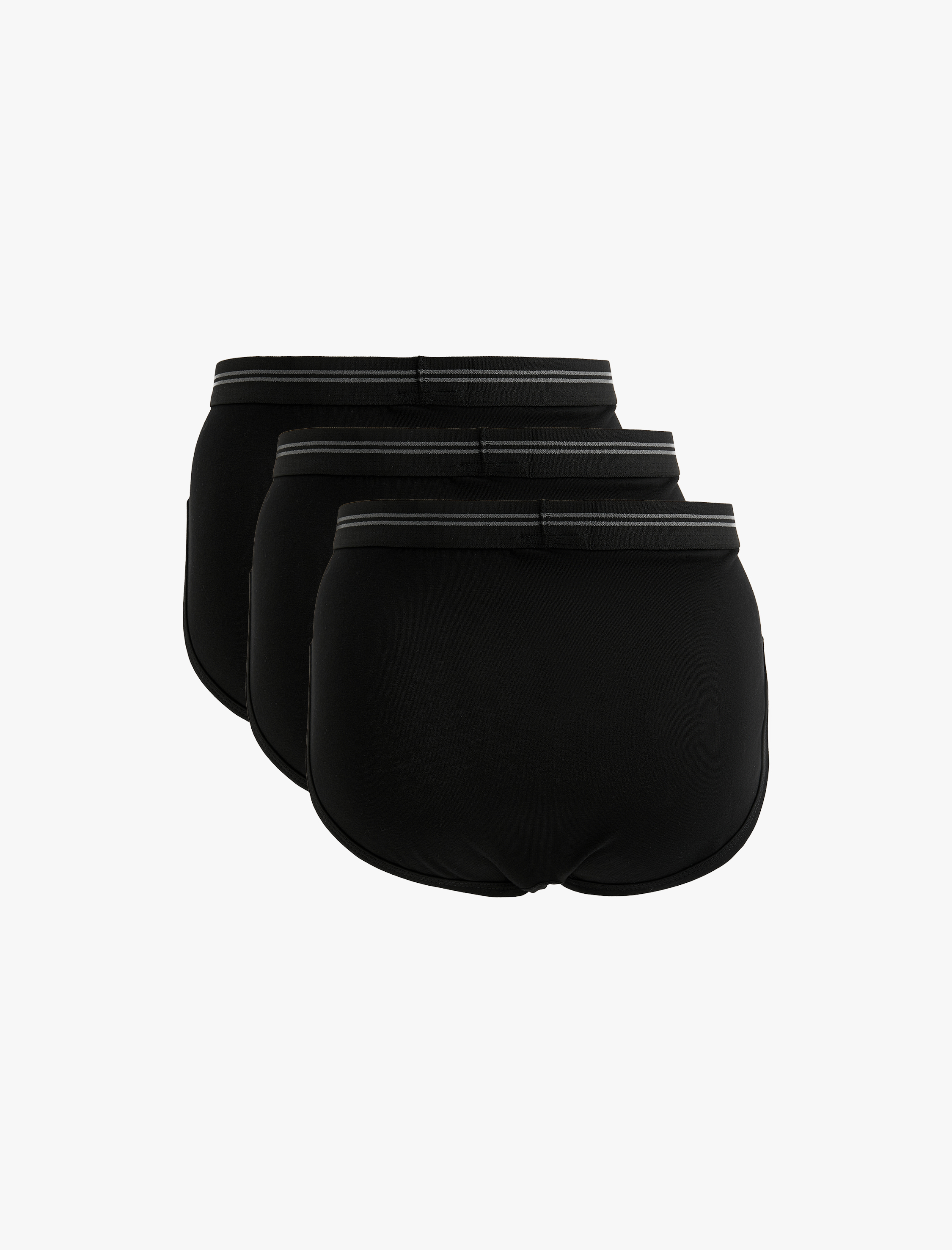   Lastik Detaylı 3'lü Slip Boxer Seti