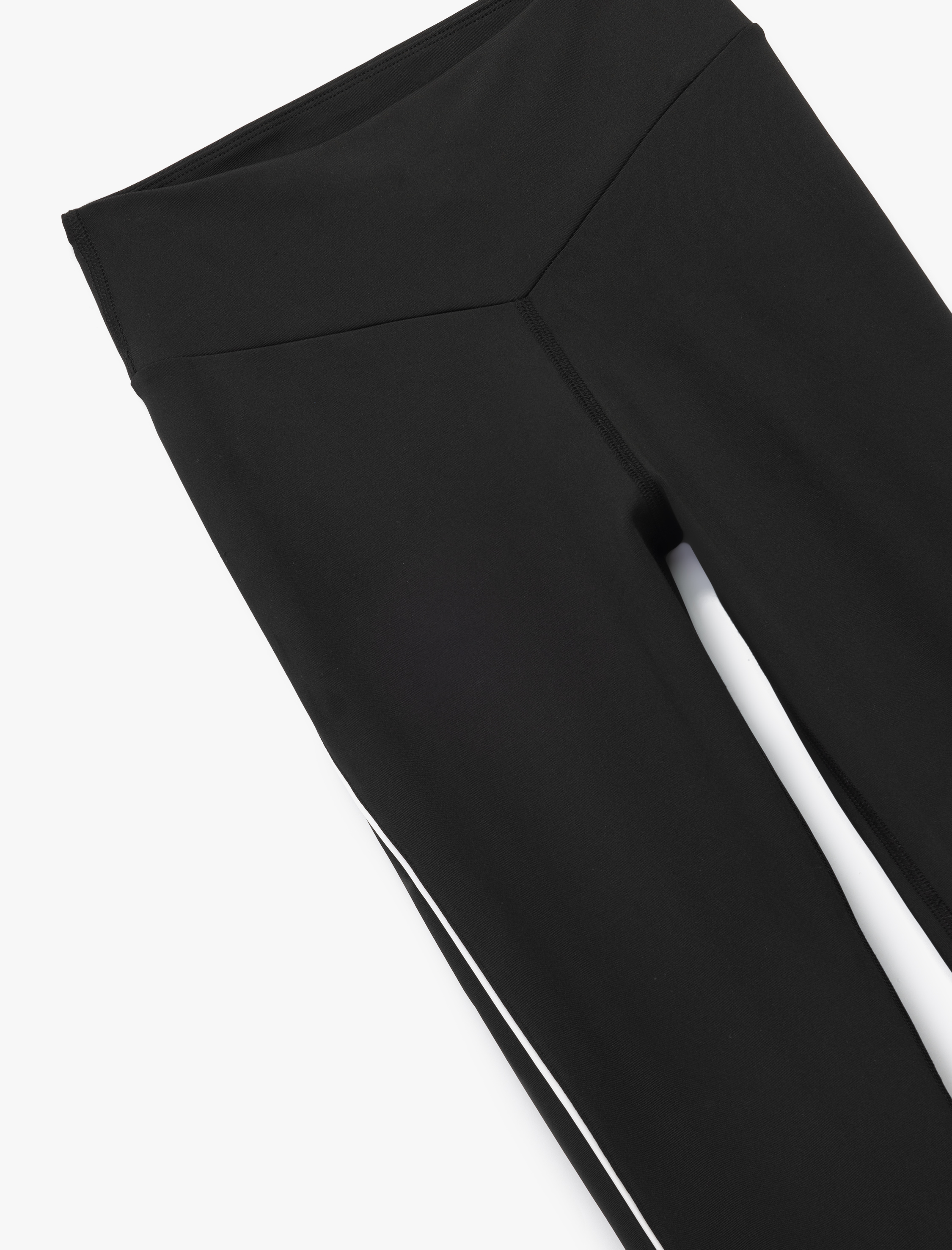   Yüksek Bel Biyeli İnterlok İspanyol Paça Spor Tayt