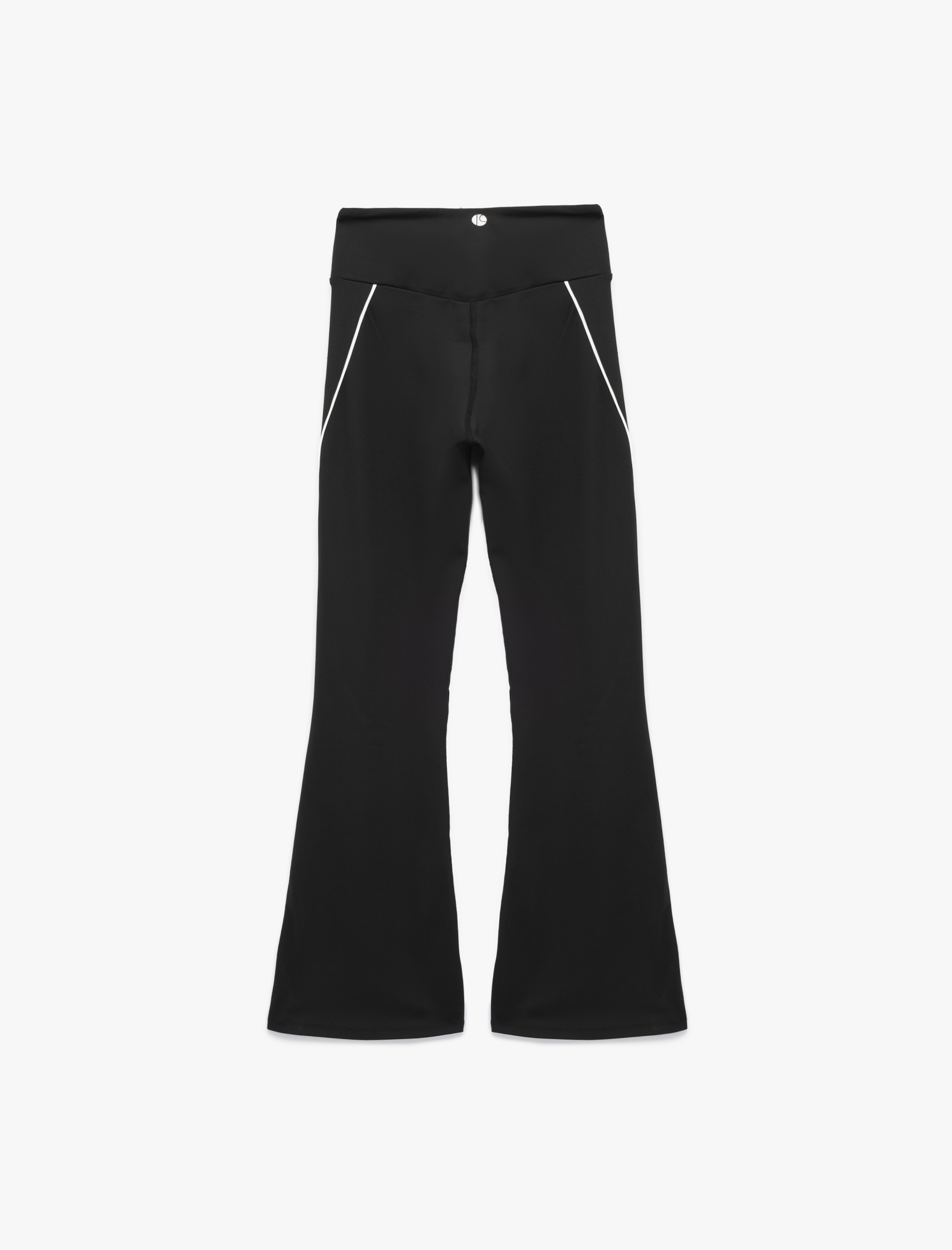   Yüksek Bel Biyeli İnterlok İspanyol Paça Spor Tayt