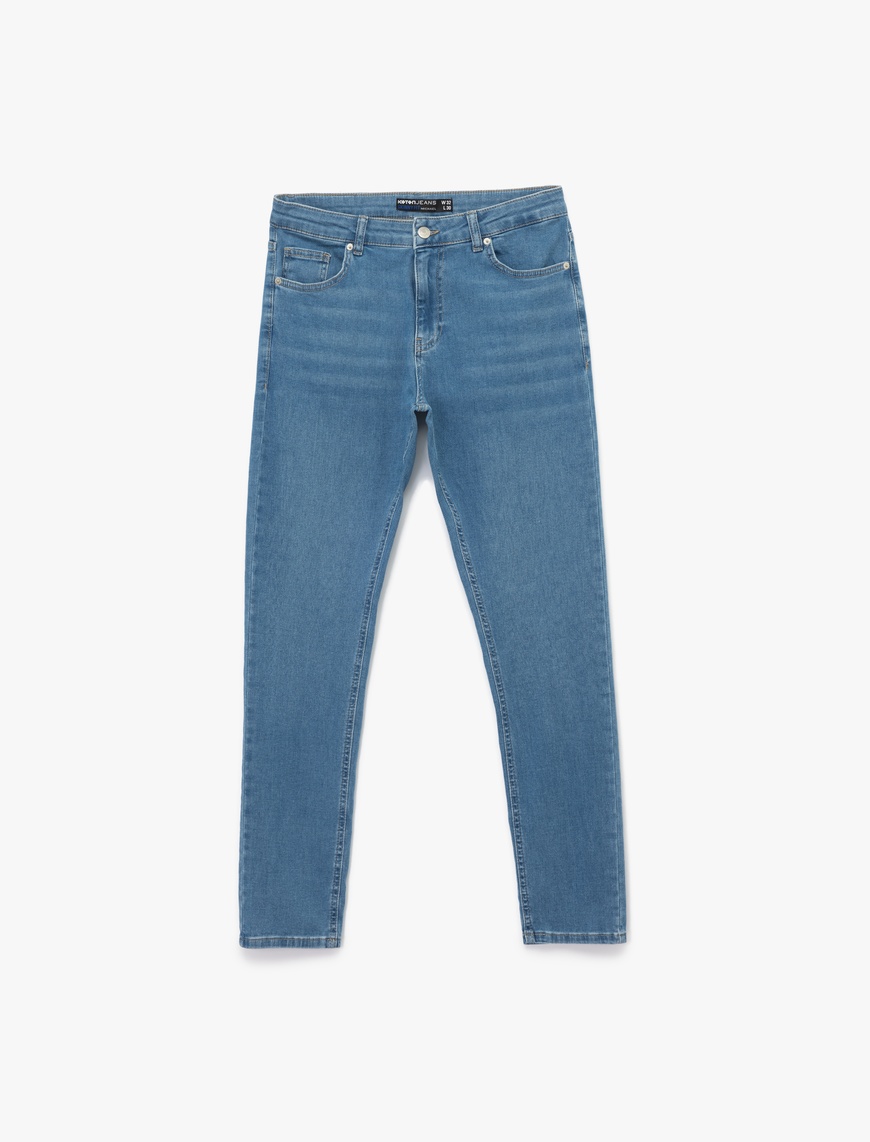   Normal Bel Pamuklu Skinny Fit Jean Pantolon - Michael Jean