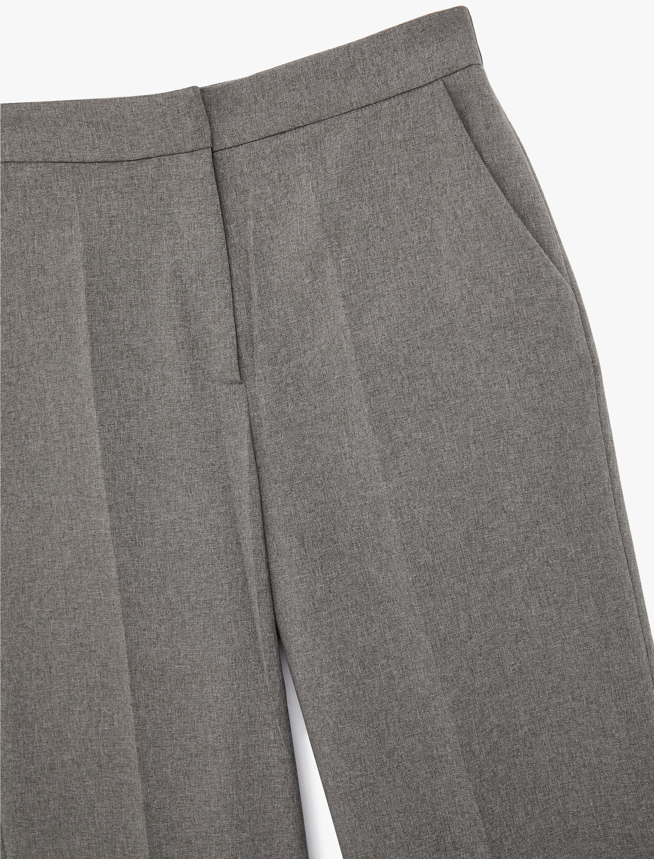 Cep Detaylı Geniş Paça Kumaş Pantolon