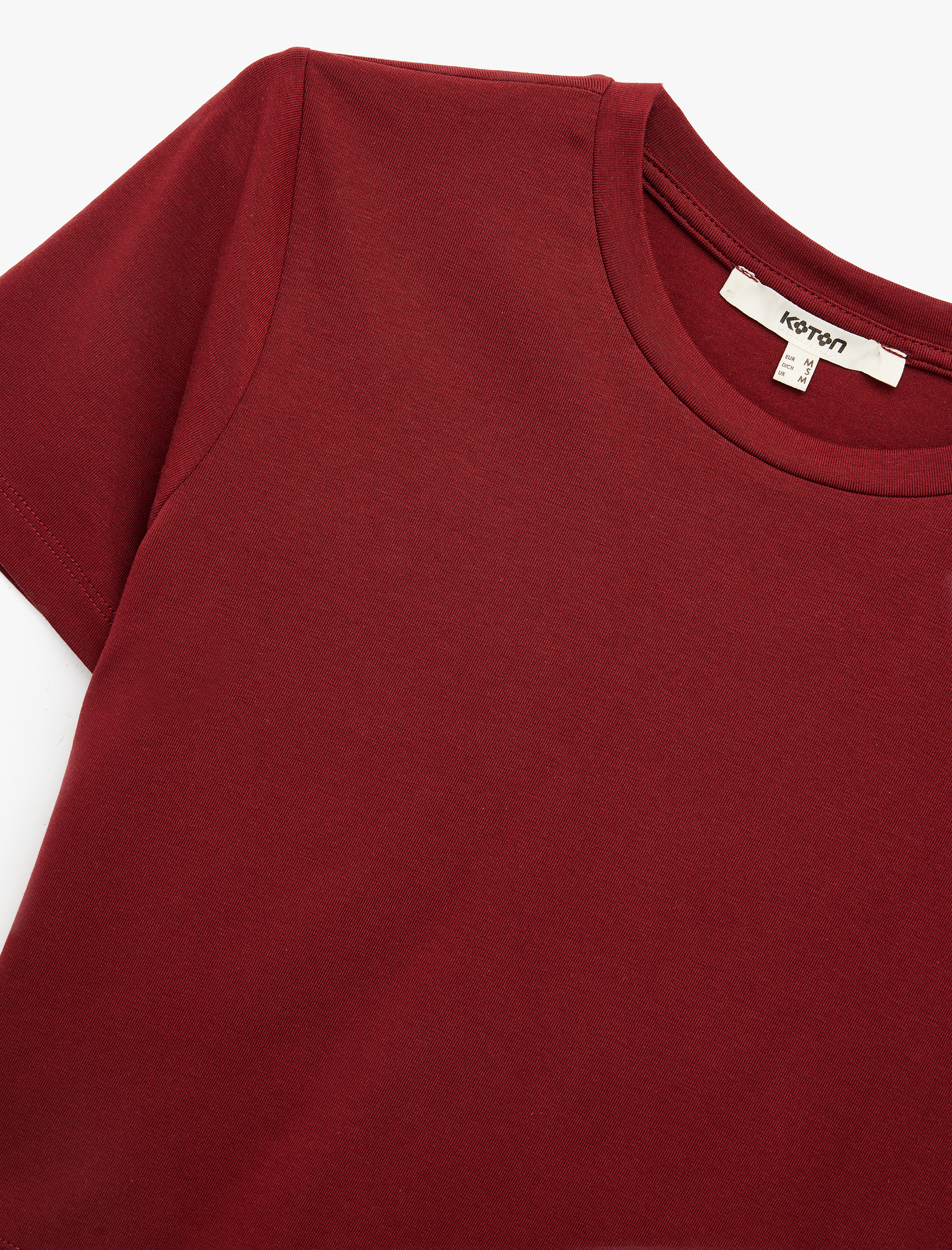   Pamuklu Slim Fit Kısa Kollu Bisiklet Yaka Tişört