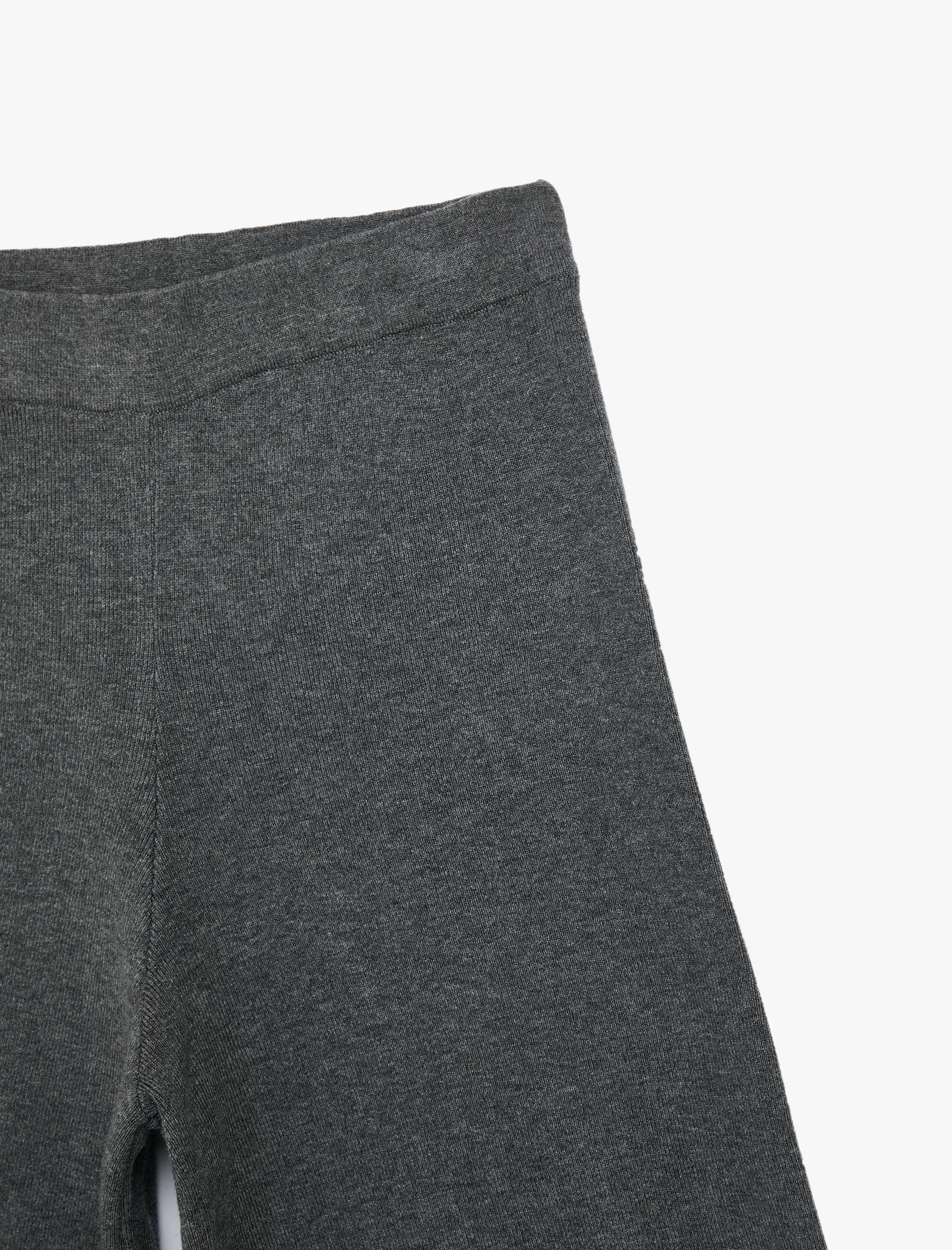   Beli Lastikli Rahat Kalıp Uzun Geniş Paça Triko Pantolon