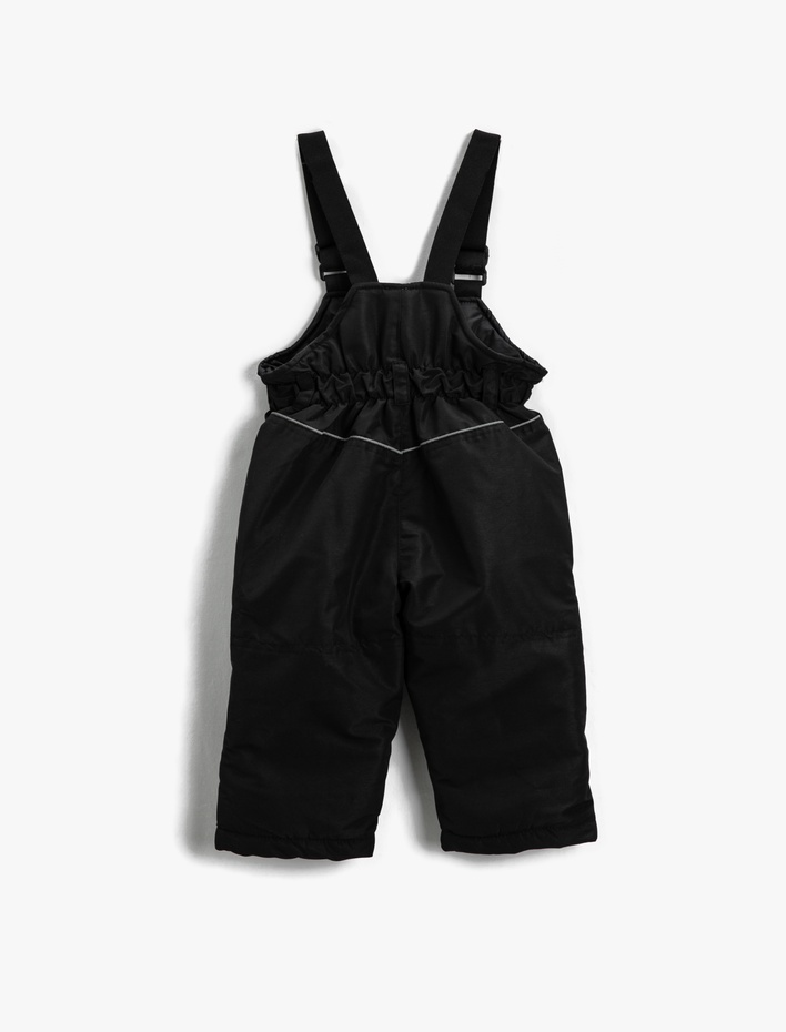 Kız Bebek Yağmur Tulumu Askılı Cepli Dolgulu