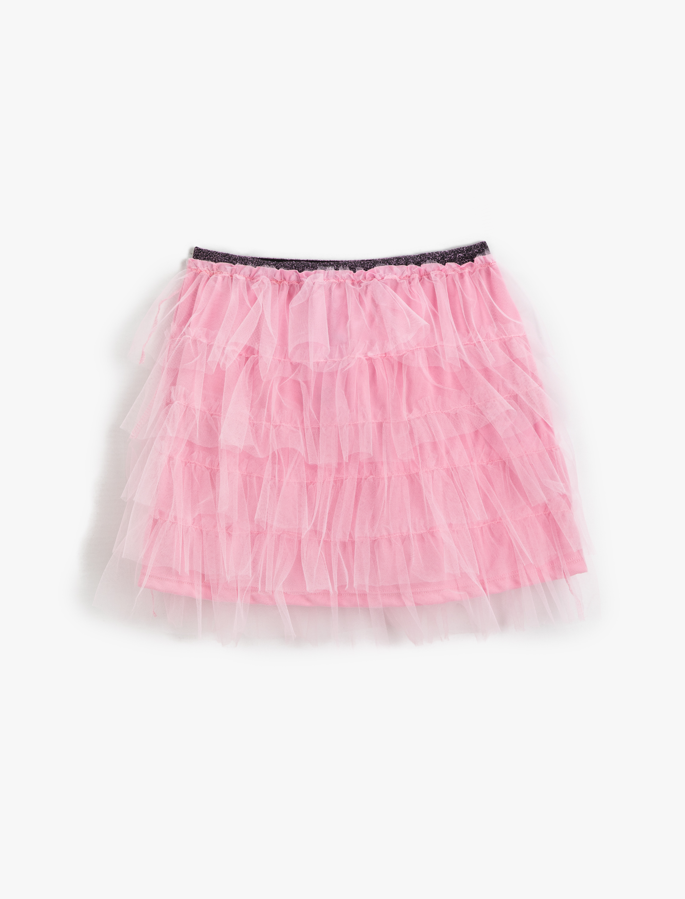  Kız Çocuk Tütü Mini Etek Katlı Fırfırlı Beli Elastik