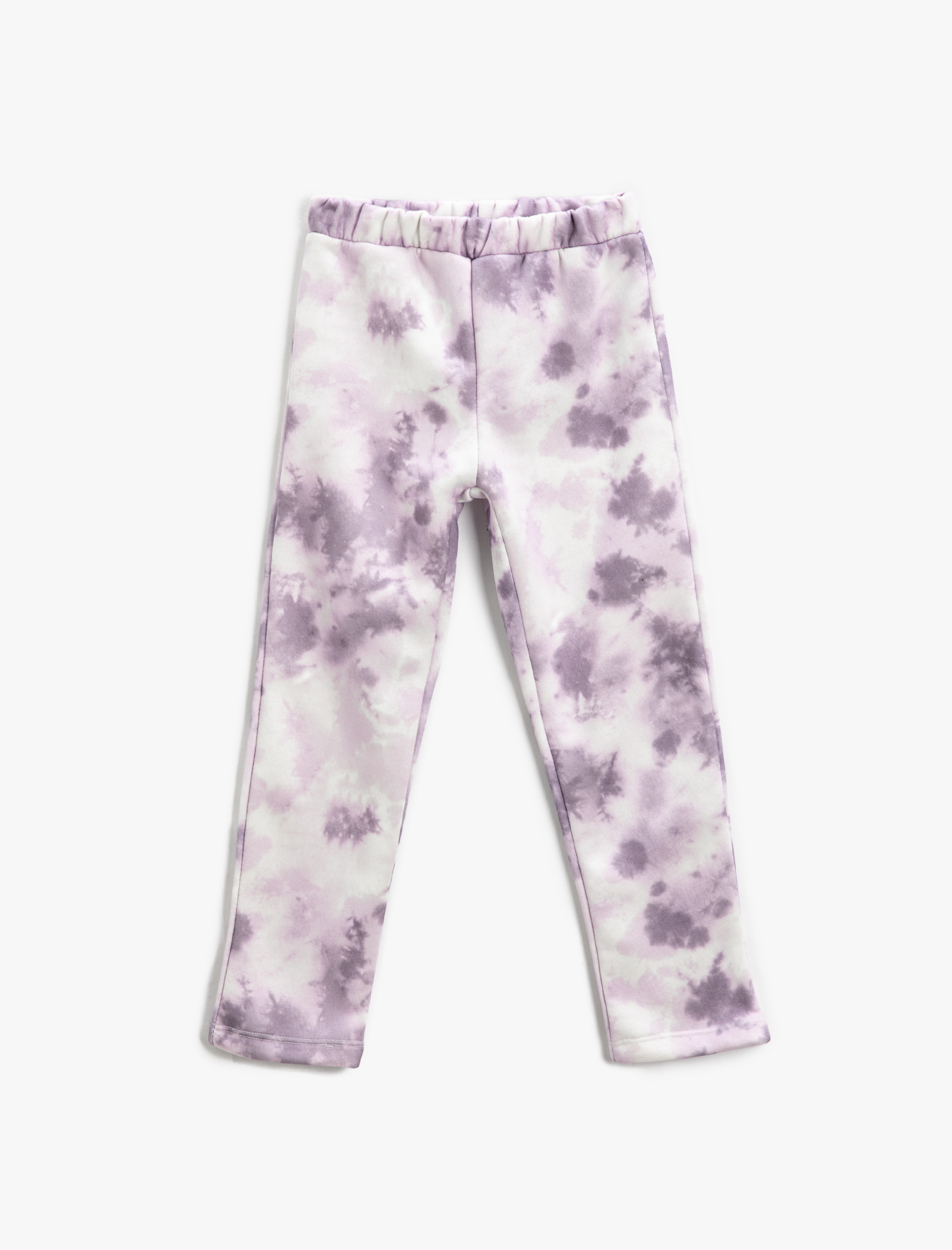  Kız Çocuk Batik Desenli Eşofman Altı Beli Lastikli