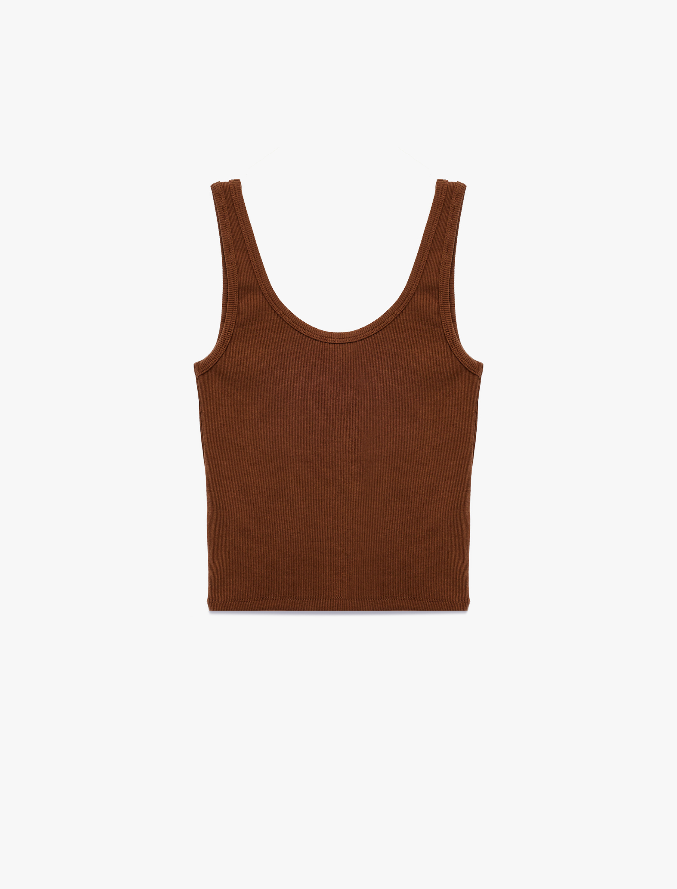   Pamuklu Slim Fit Önden Kapama Detaylı U Yaka Atlet