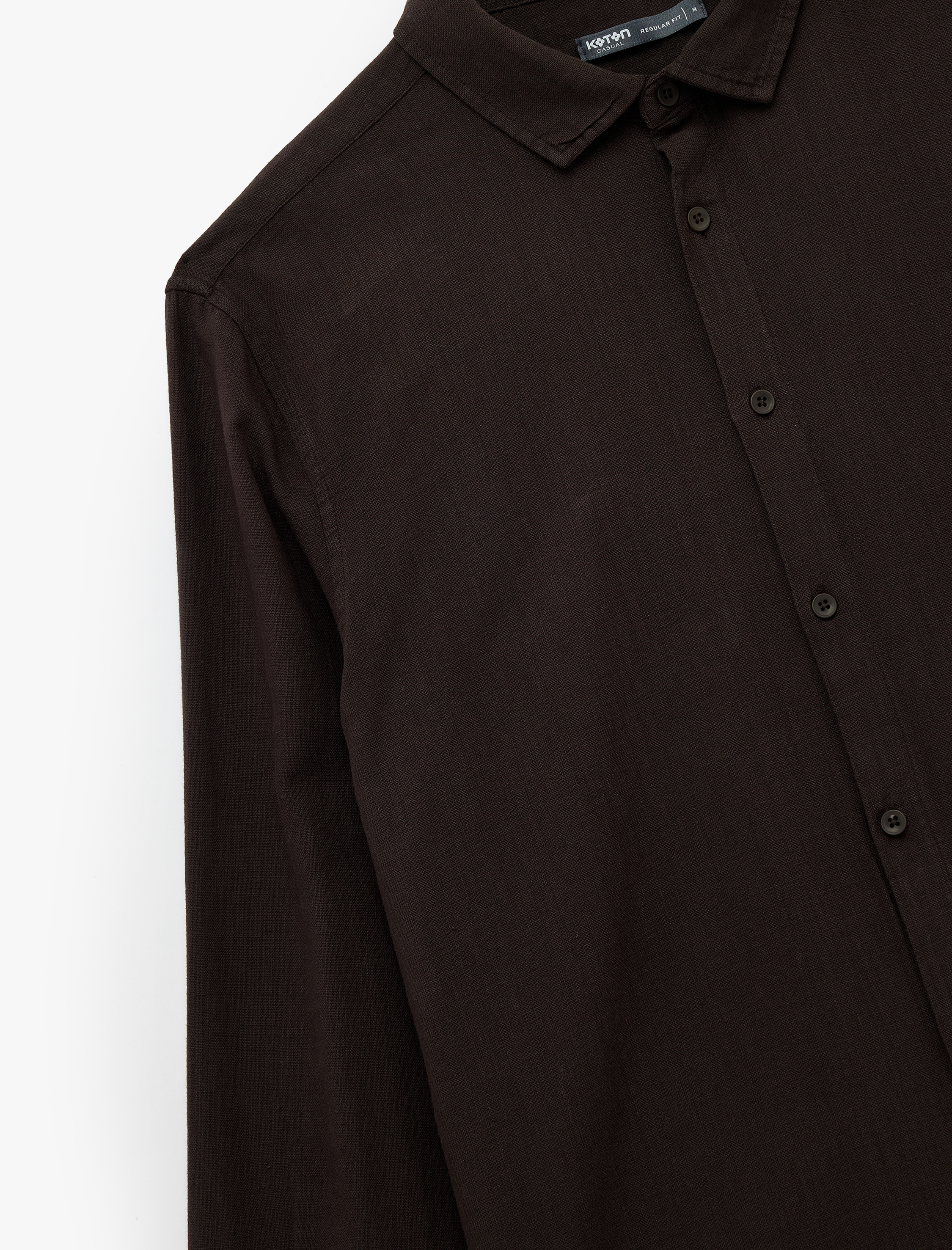   Regular Fit Pamuklu Uzun Kollu Klasik Yaka Gömlek