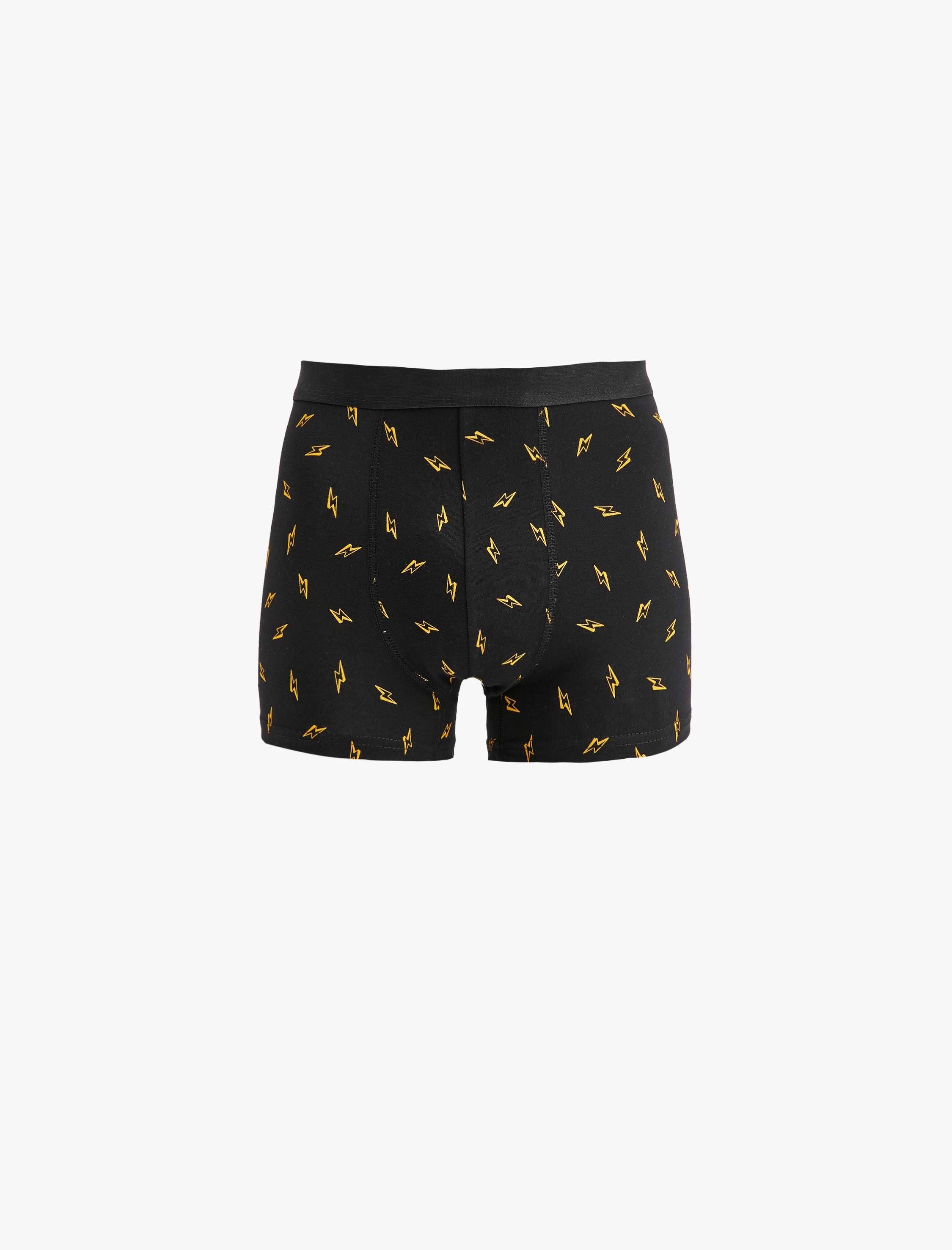   Pamuklu Şimşek Baskılı 3'lü Boxer Seti