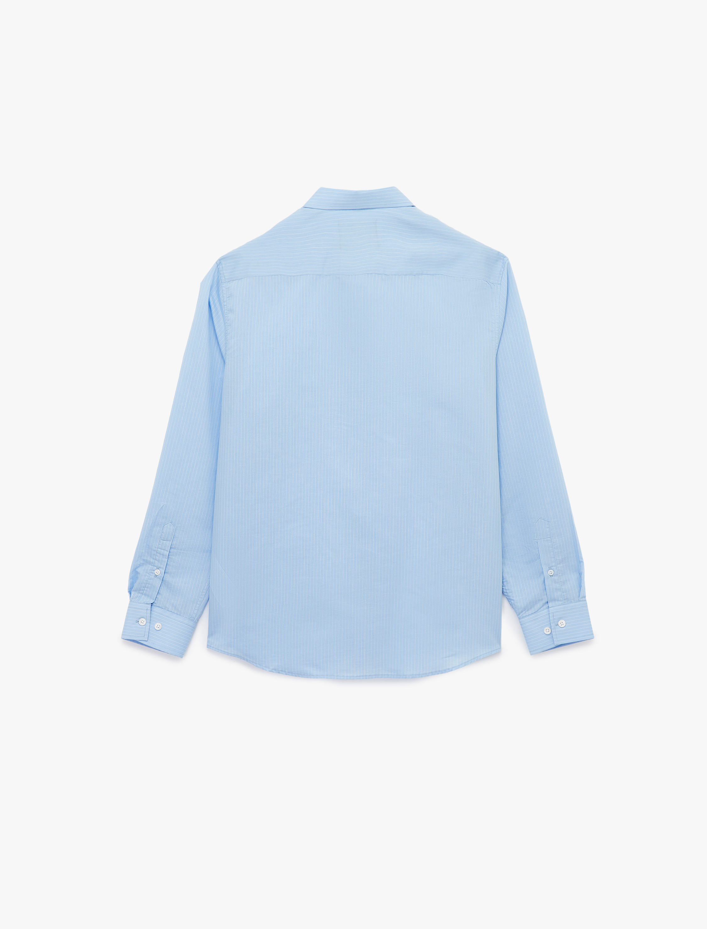   Regular Fit Pamuklu Poplin Klasik Yaka Uzun Kollu Gömlek