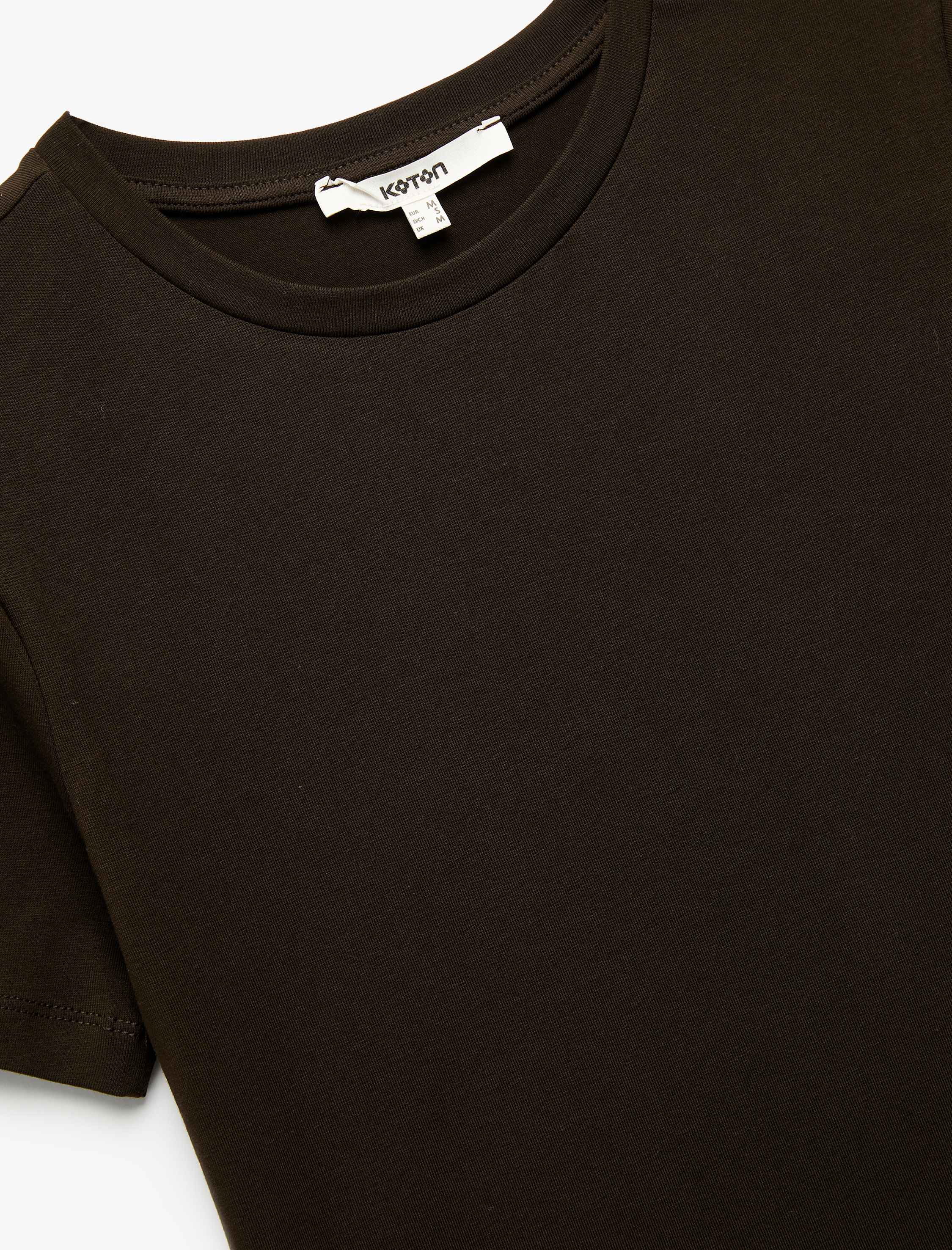   Pamuklu Slim Fit Kısa Kollu Bisiklet Yaka Tişört