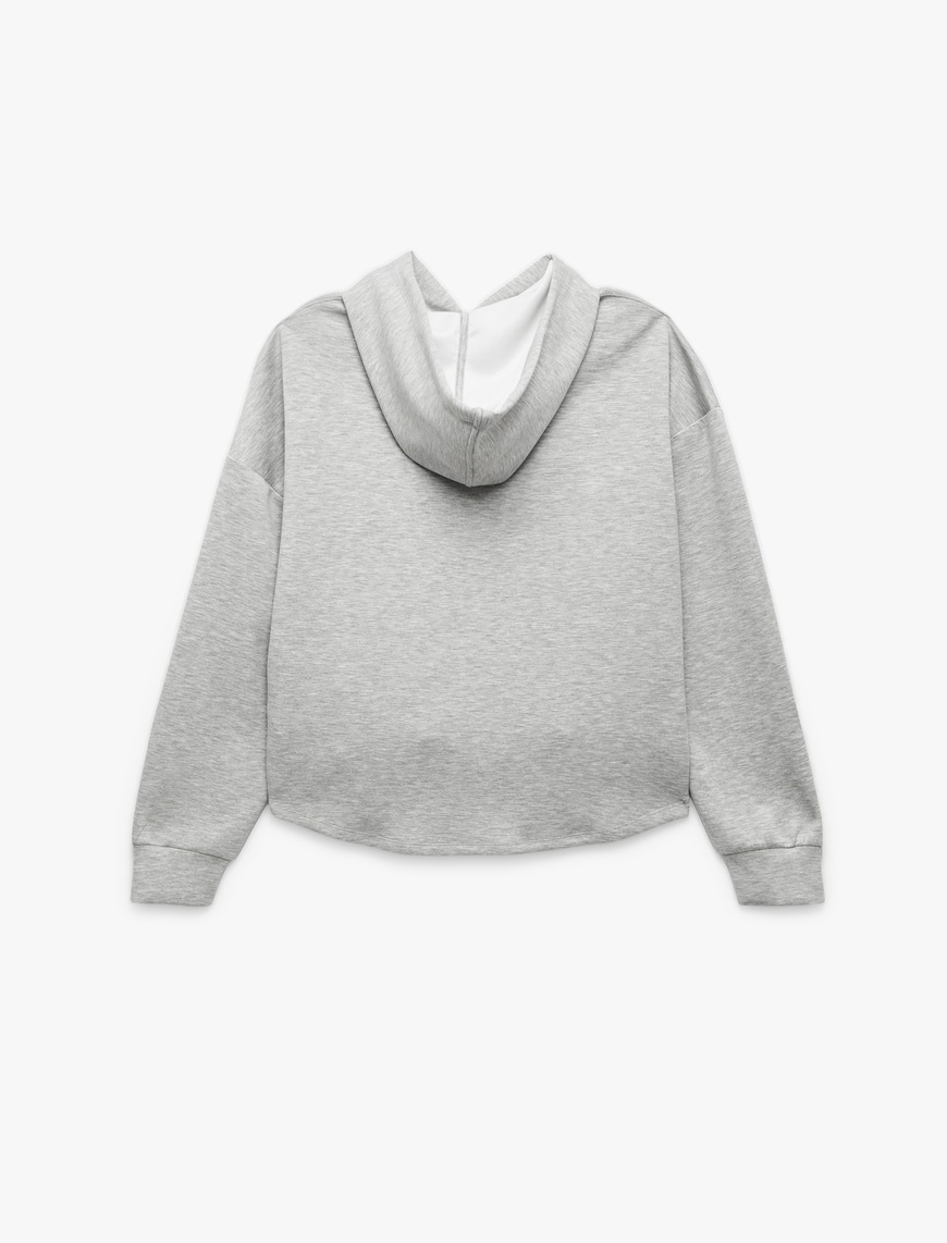   Regular Fit Kanguru Cepli Uzun Kollu Kapüşonlu Sweatshirt