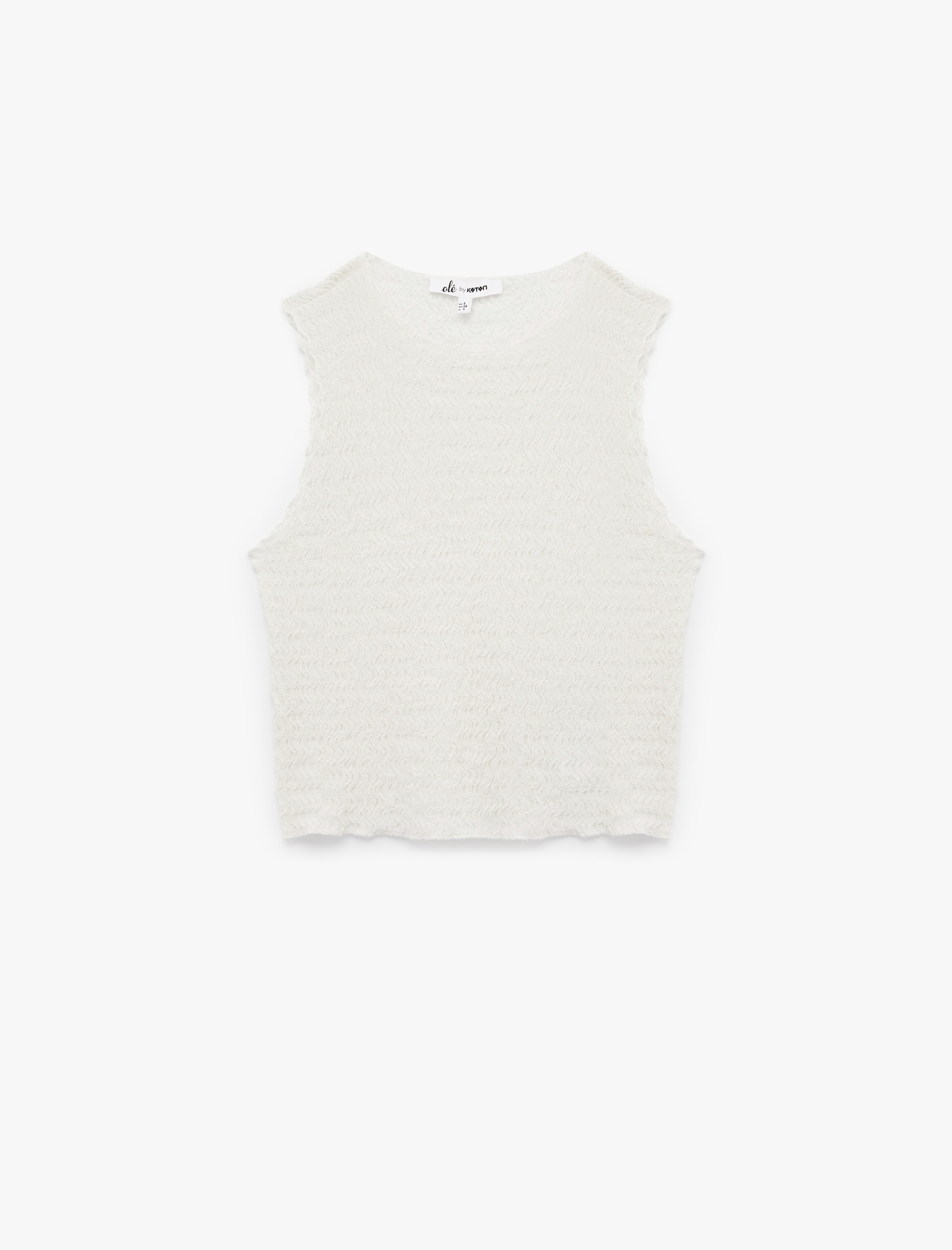   Kolsuz Bisiklet Yaka Bürümcük Bluz