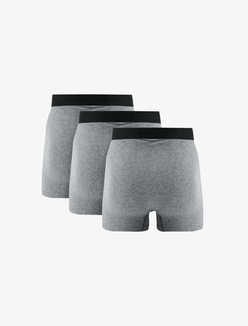   Pamuklu Basic 3'lü Boxer Seti