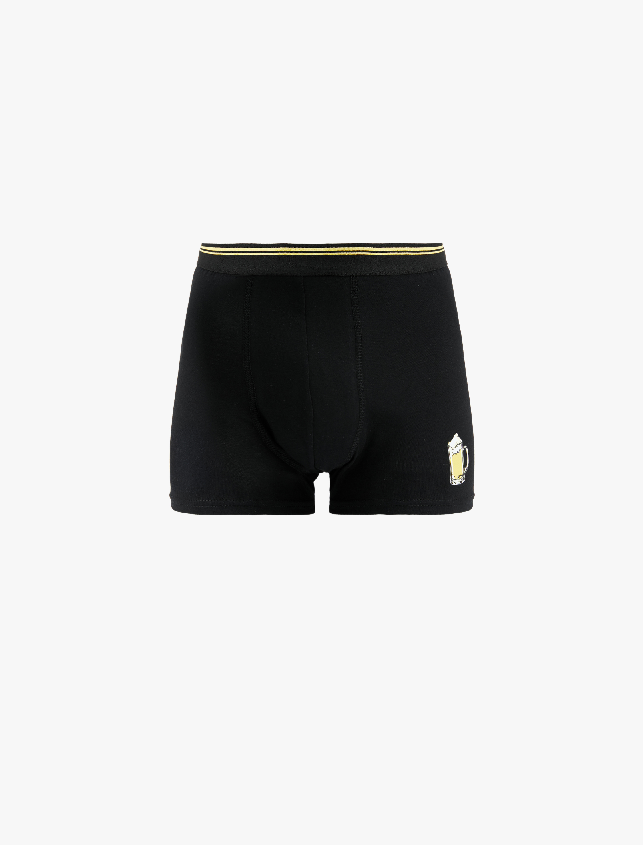   Pamuklu İçecek Baskılı 3'lü Boxer Seti