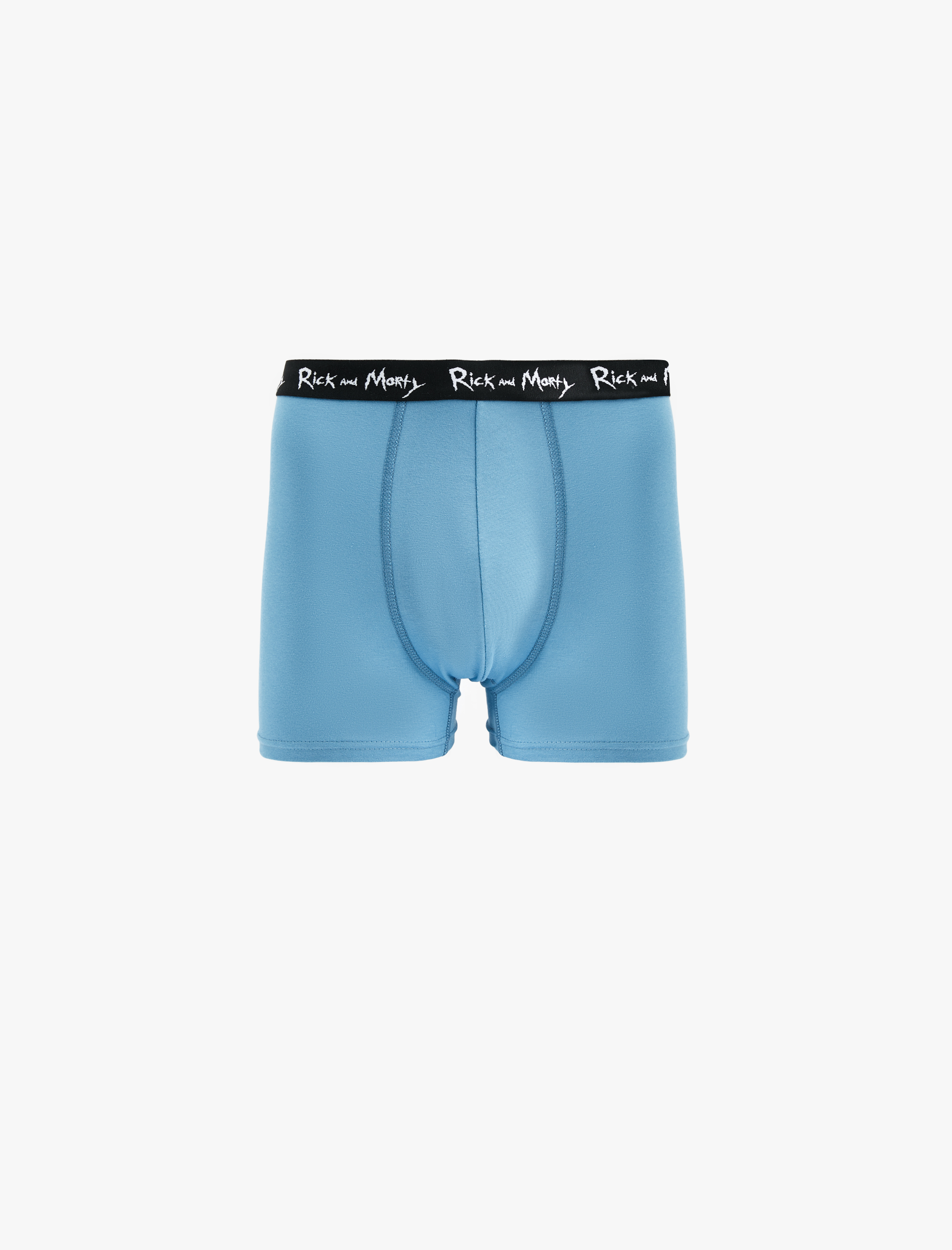 Lisanslı Rick and Morty Baskılı Pamuklu 3'lü Boxer Set