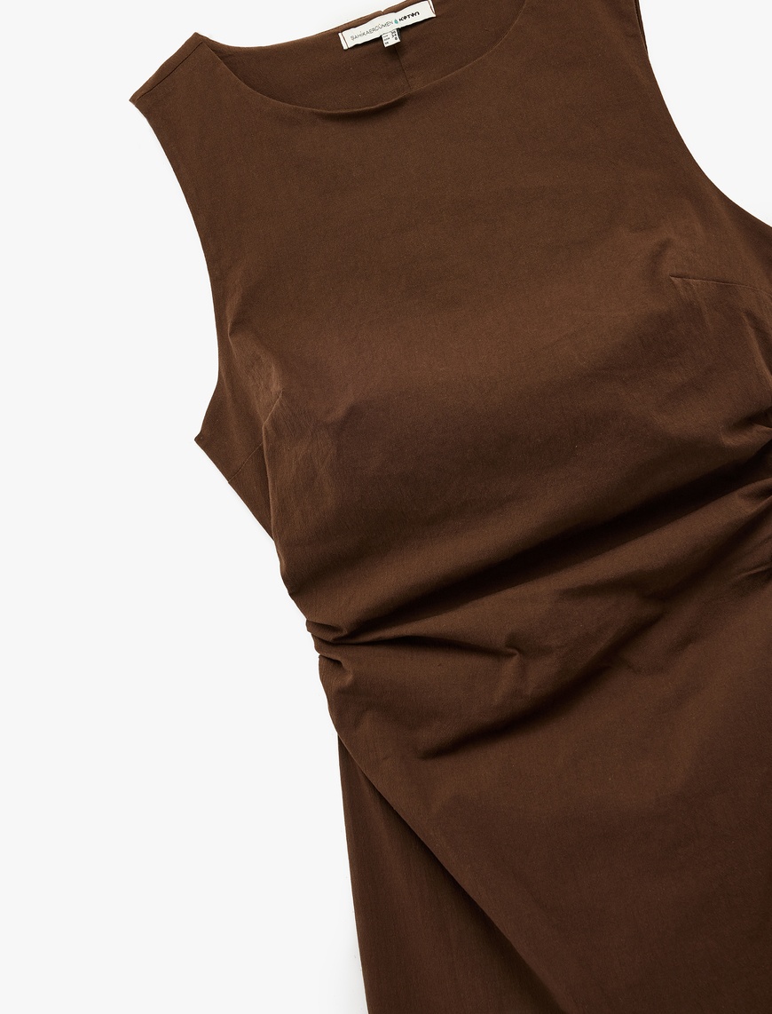   Koton X Şahika Ercümen - Drape Detaylı A Kesim Omuzu Açık Mini Elbise