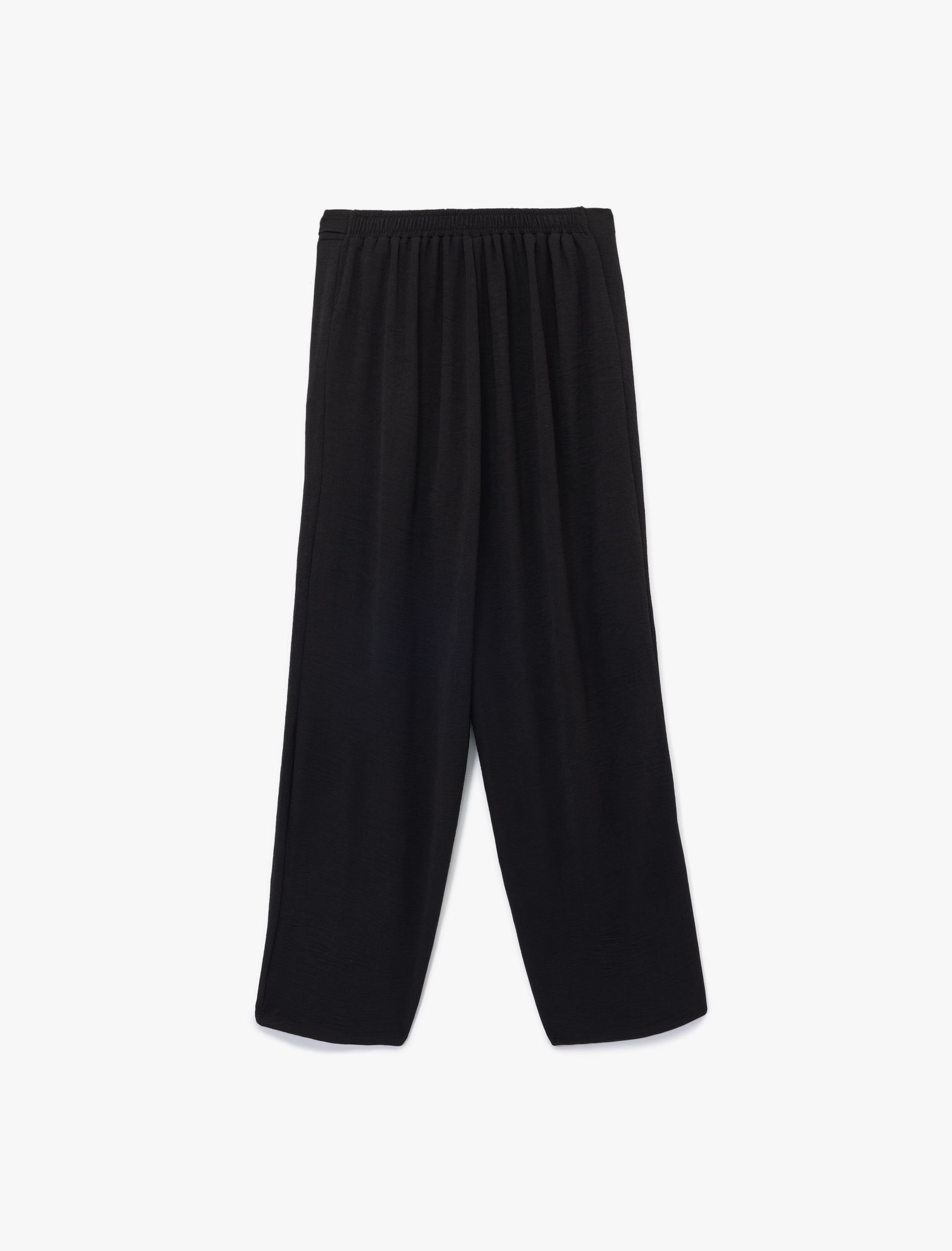   Beli Bağlamalı Rahat Kesim Geniş Paça Pantolon