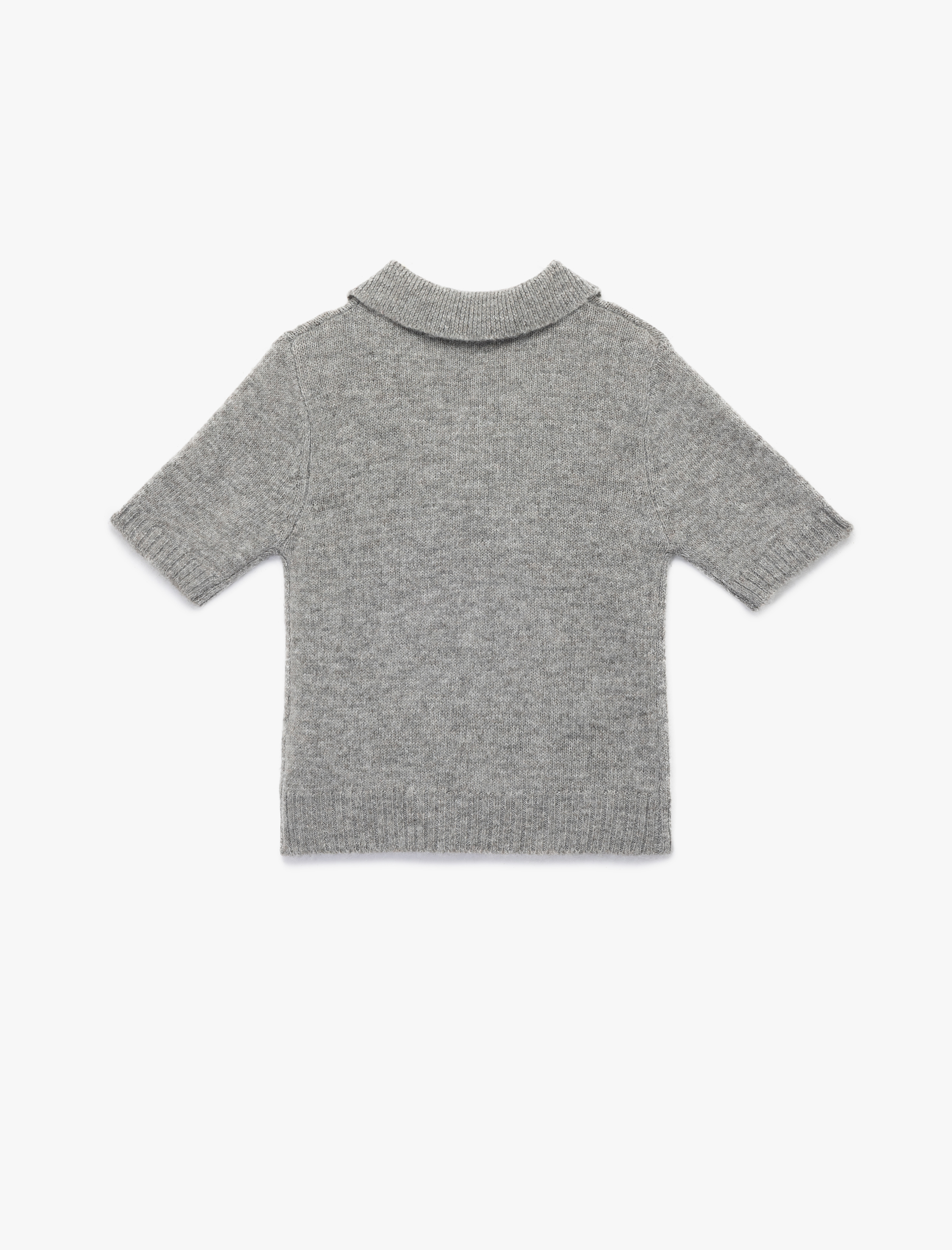   Regular Fit Kısa Kollu Polo Yaka Triko Kazak