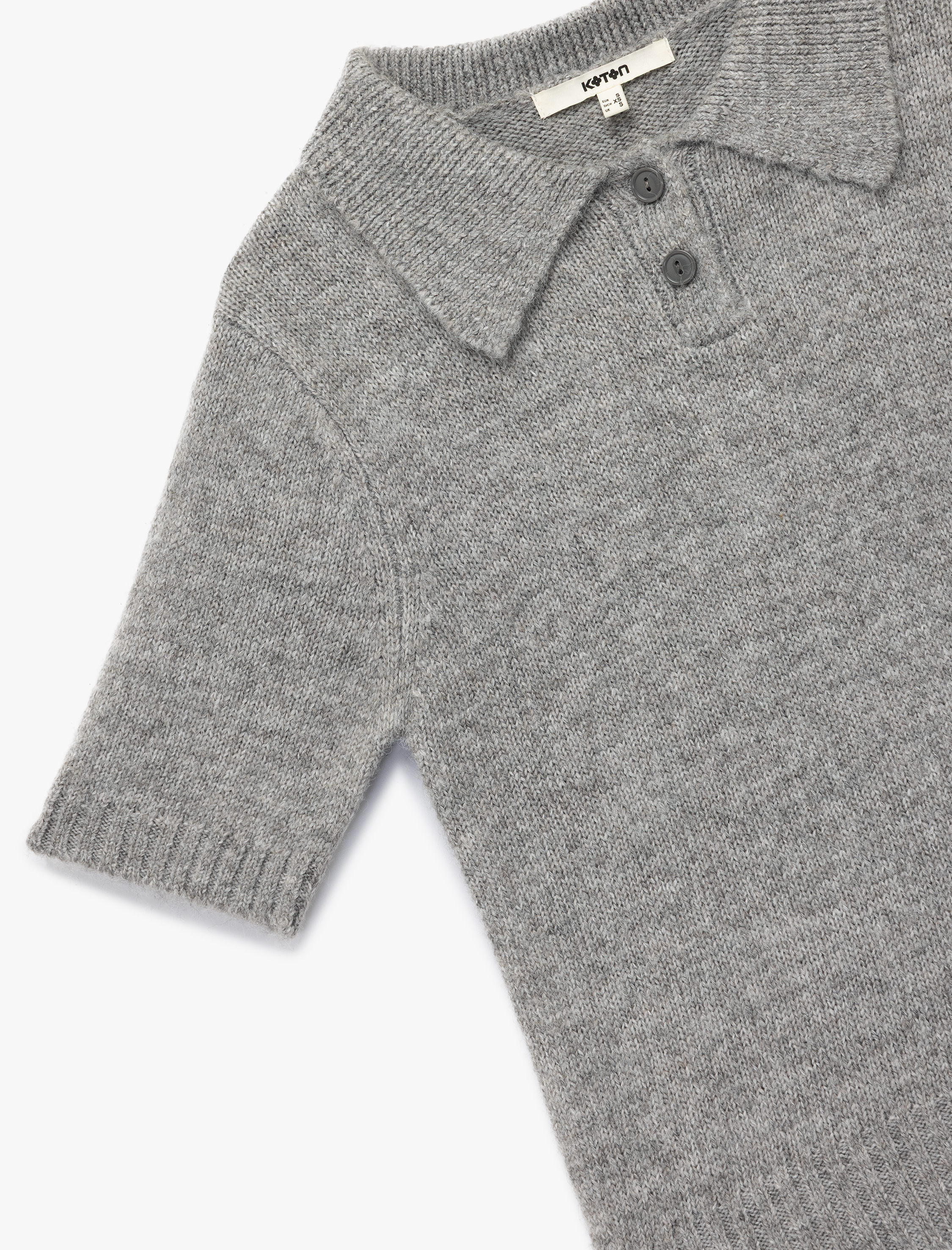   Regular Fit Kısa Kollu Polo Yaka Triko Kazak