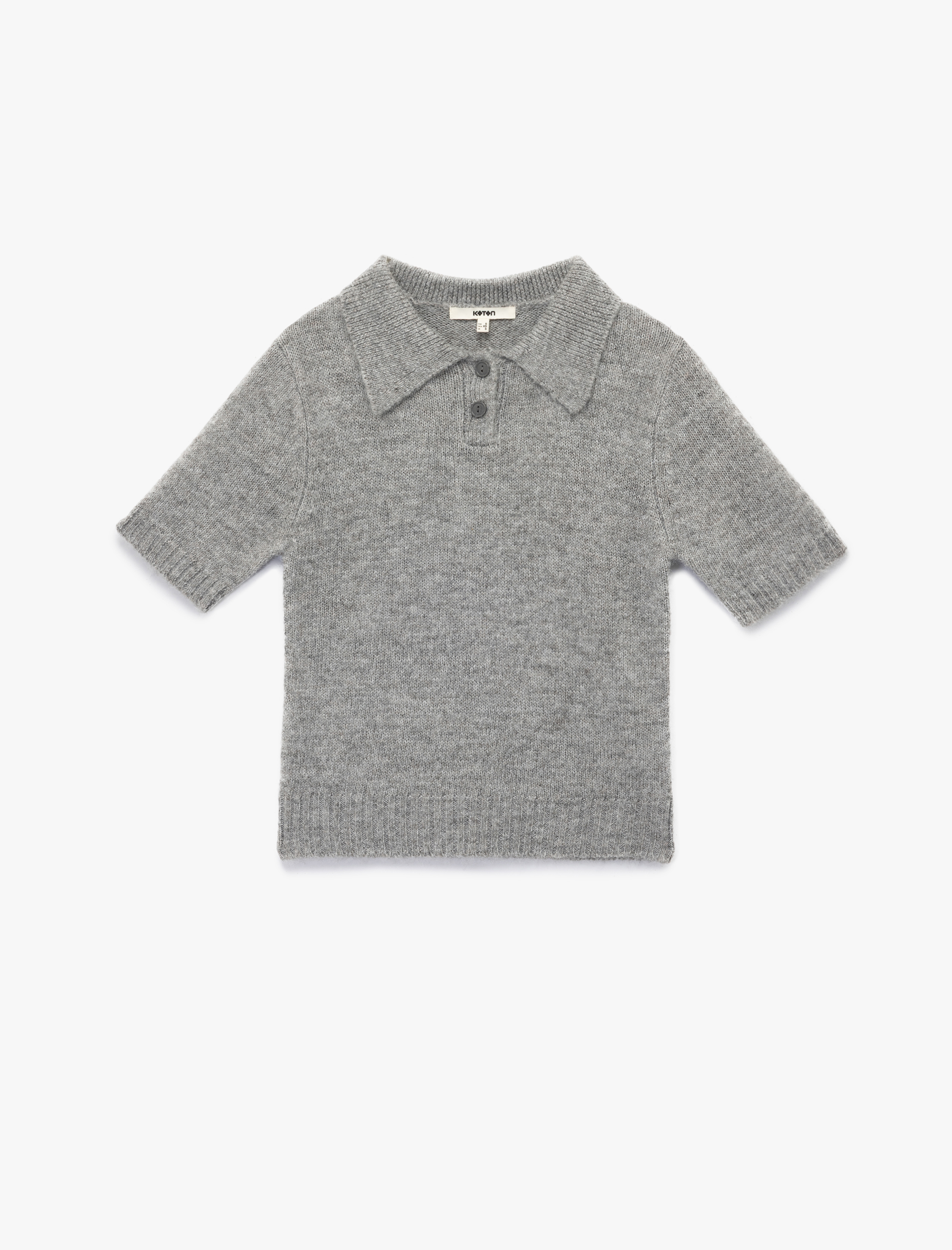   Regular Fit Kısa Kollu Polo Yaka Triko Kazak