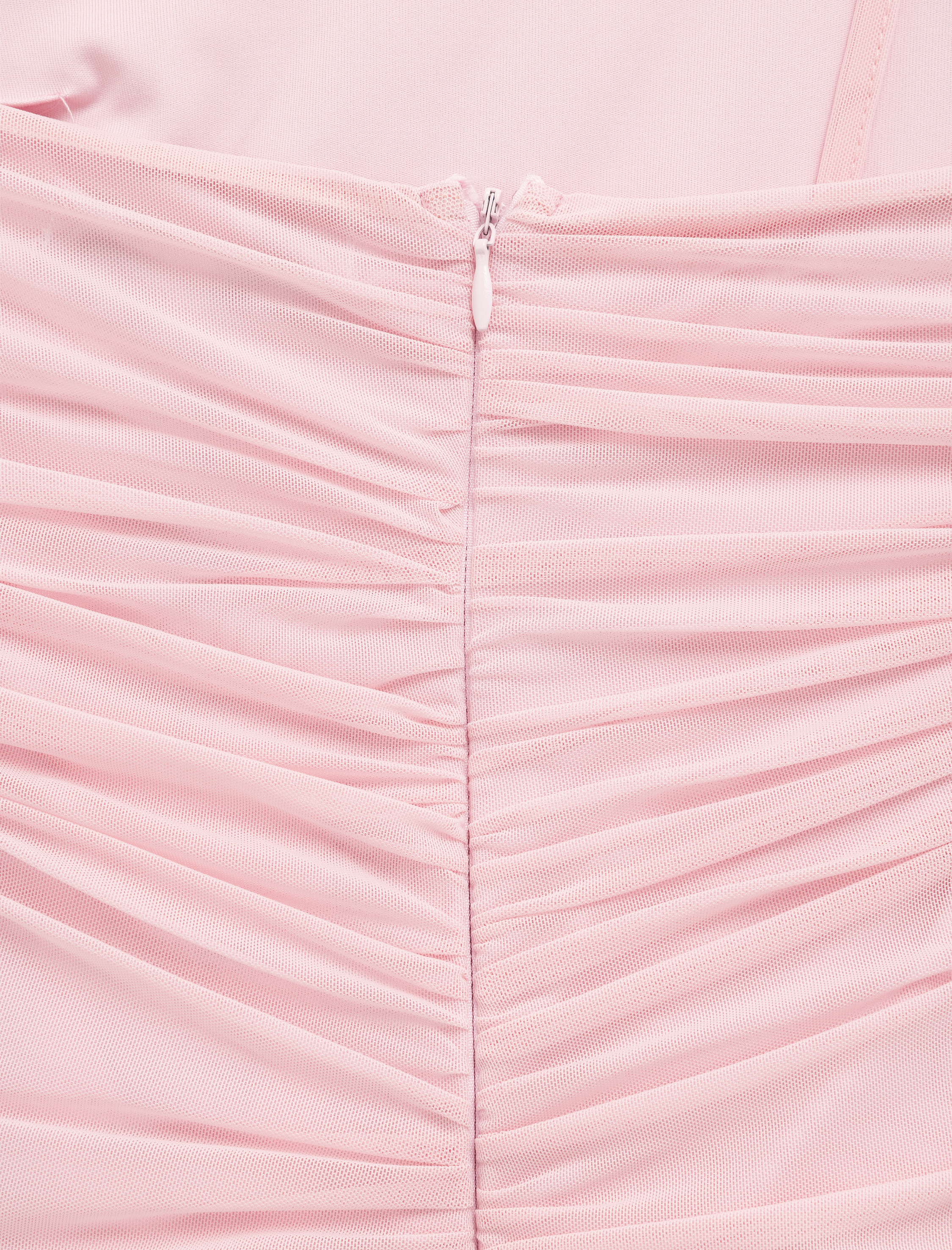   Tek Omuz Drapeli Boyundan Bağlamalı Tül Mini Abiye Elbise