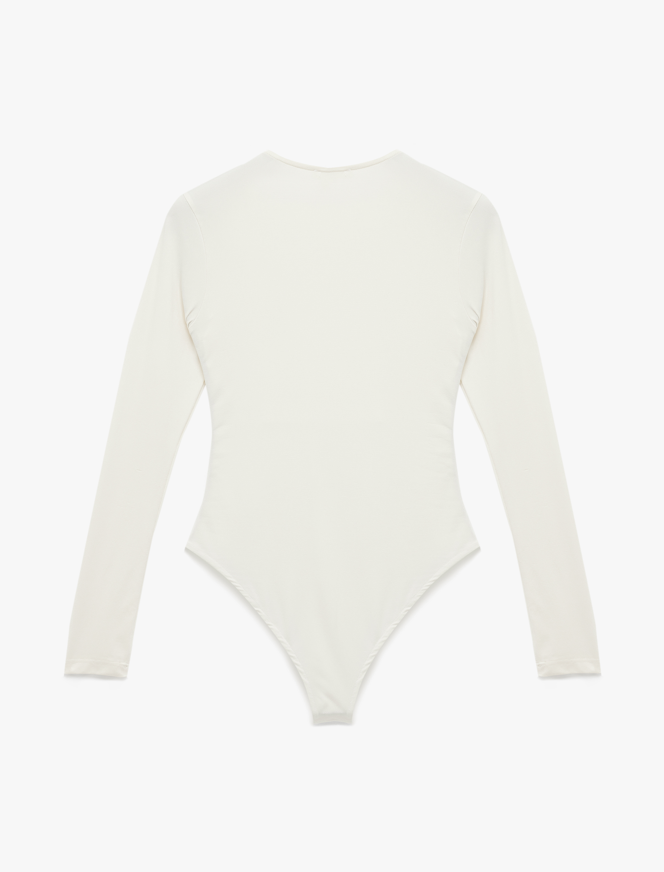   Slim Fit Uzun Kollu Bisiklet Yaka Bodysuit