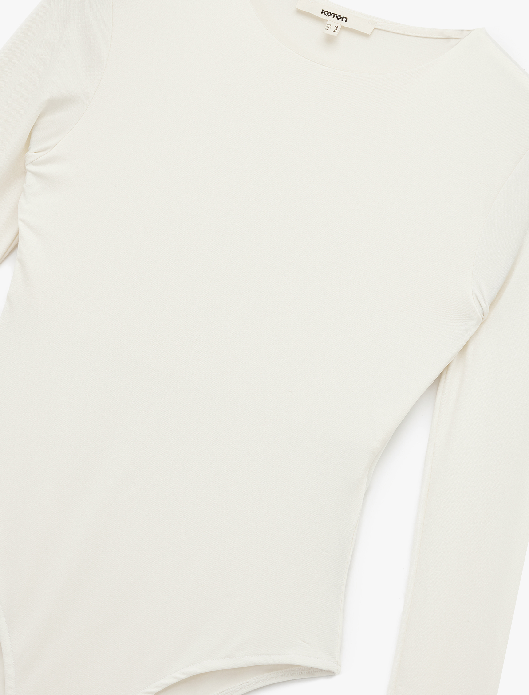   Slim Fit Uzun Kollu Bisiklet Yaka Bodysuit