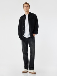 Normal Bel Pamuklu Straight Fit Jean Pantolon - Mark Jean