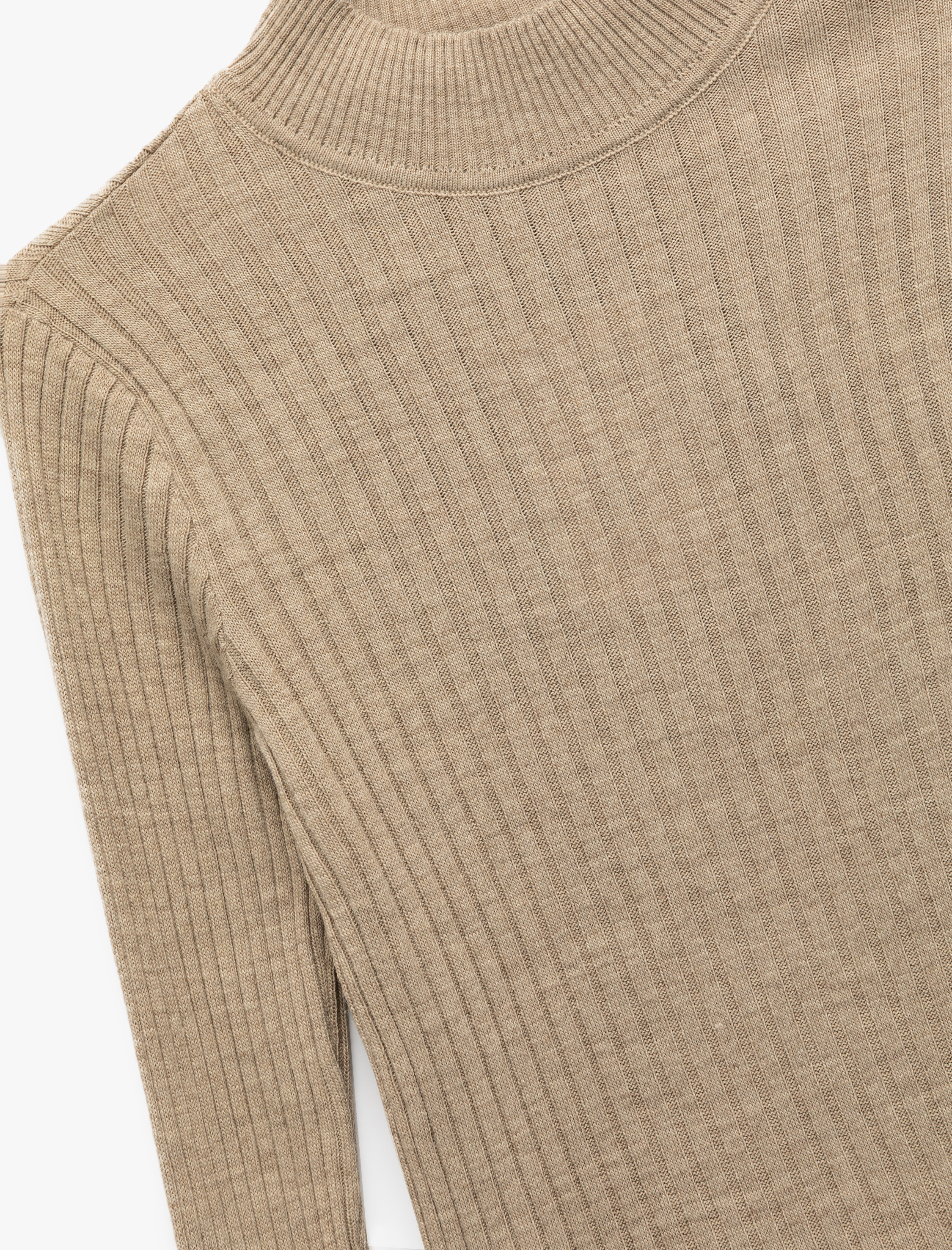 Regular Fit Dik Yaka Uzun Kollu Triko Kazak