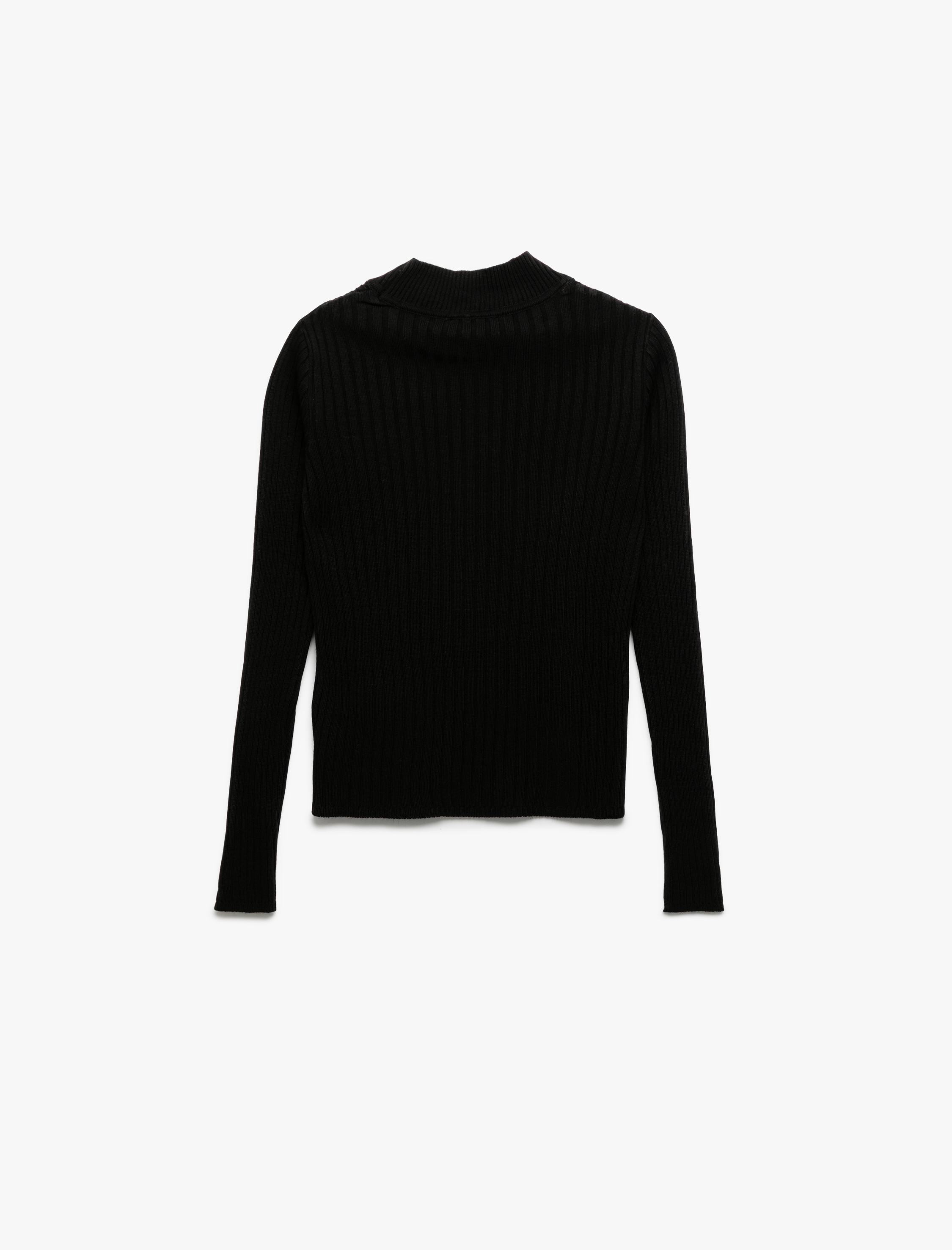 Regular Fit Dik Yaka Uzun Kollu Triko Kazak