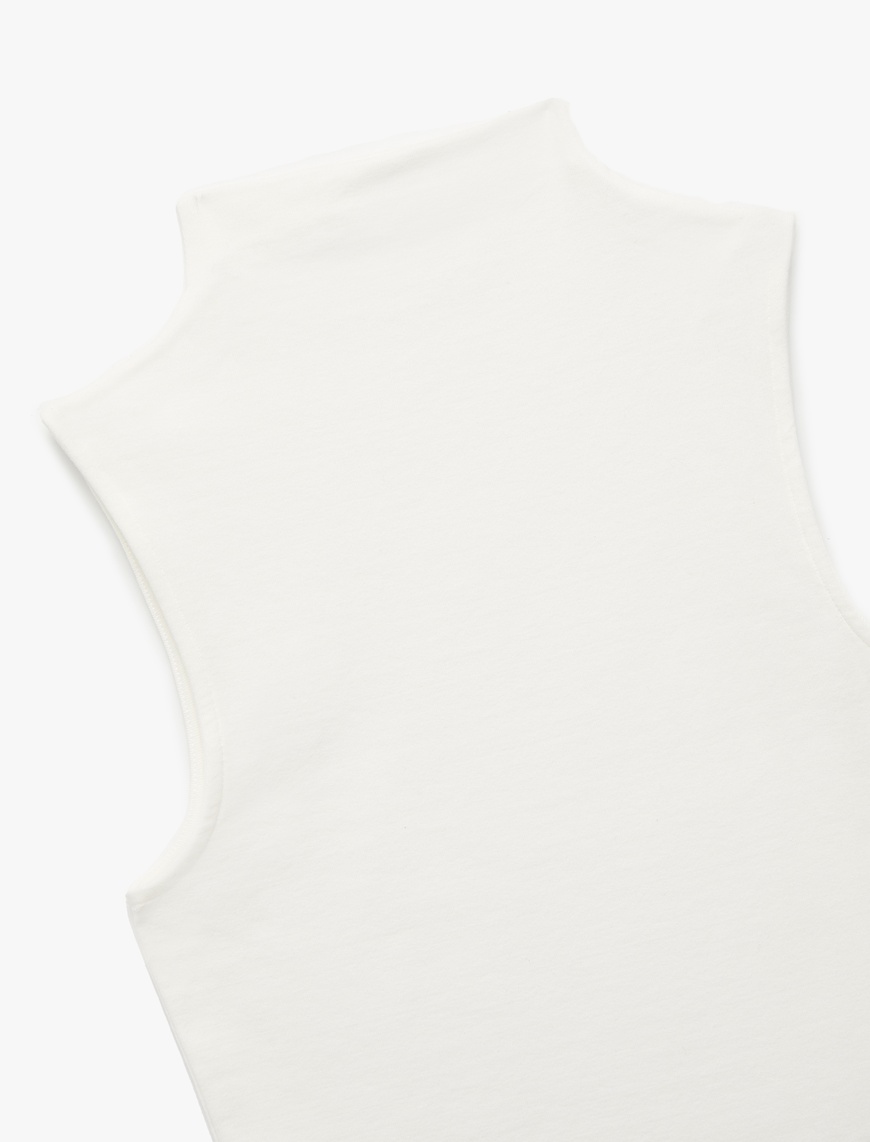   Pamuklu Slim Fit Kolsuz Dik Yaka Body