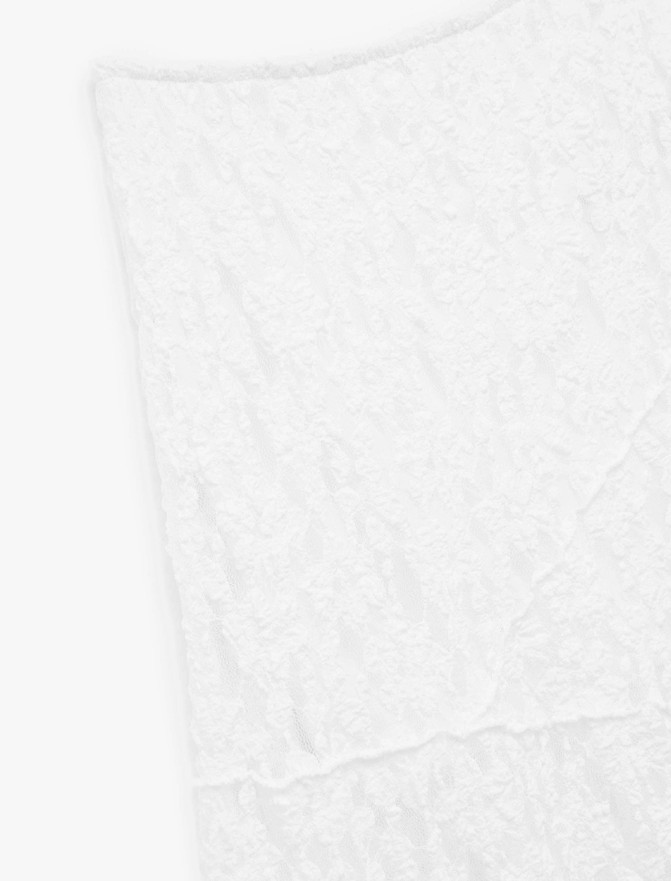   Asimetrik Midi Boy Yüksek Bel Dantel Etek