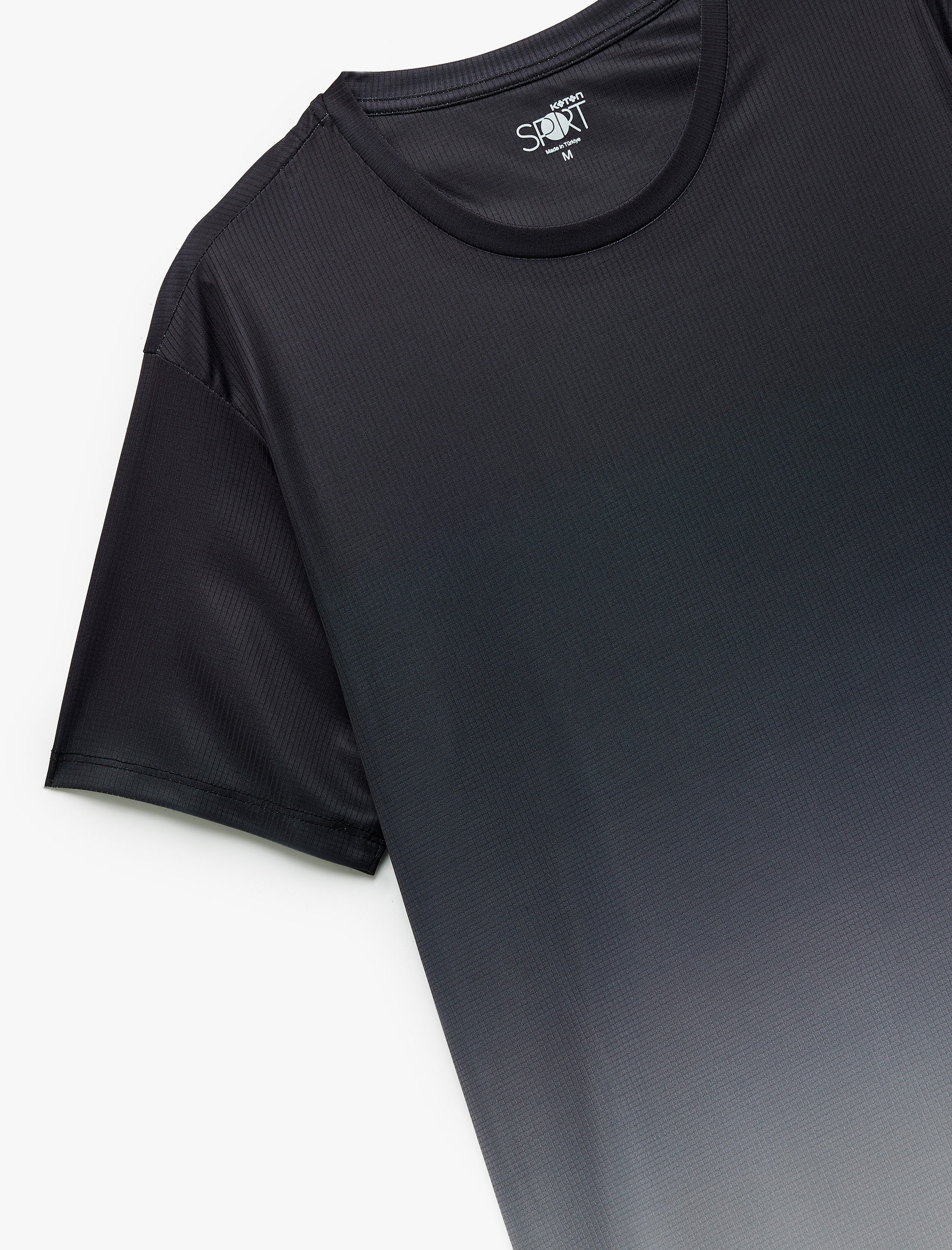   Geçişli Kısa Kollu Bisiklet Yaka Spor Tişört