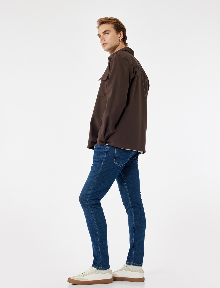   Normal Bel Pamuklu Skinny Fit Jean Pantolon - Michael Jean