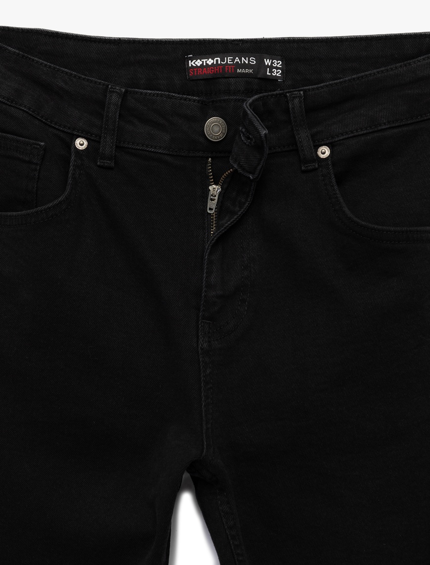  Normal Bel Pamuklu Straight Fit Jean Pantolon - Mark Jean