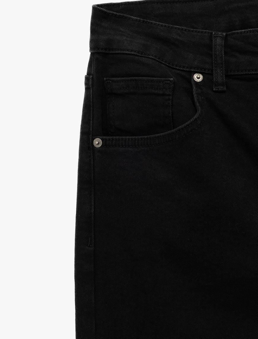   Normal Bel Pamuklu Straight Fit Jean Pantolon - Mark Jean