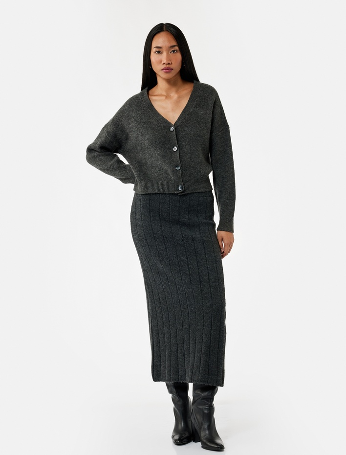  Standart Bel Uzun Triko Etek