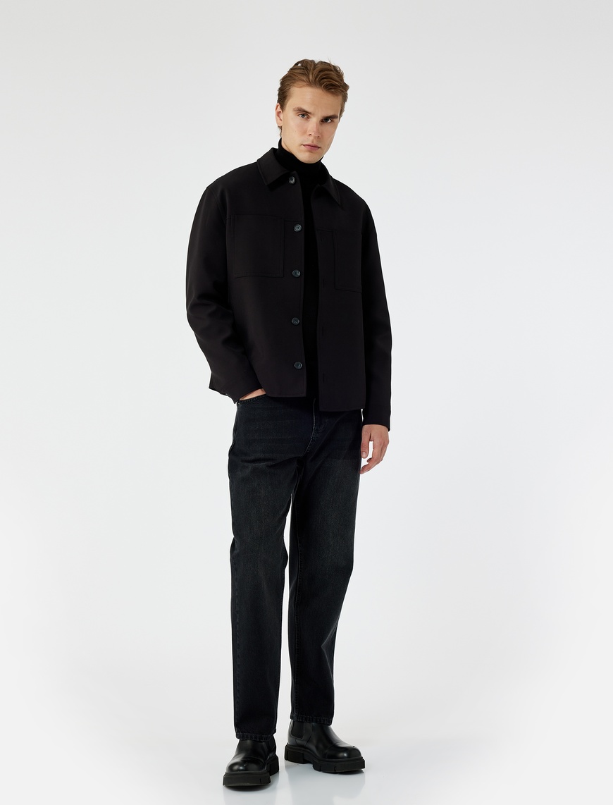   Pamuklu Normal Bel Vintage Straight Fit Jean Pantolon