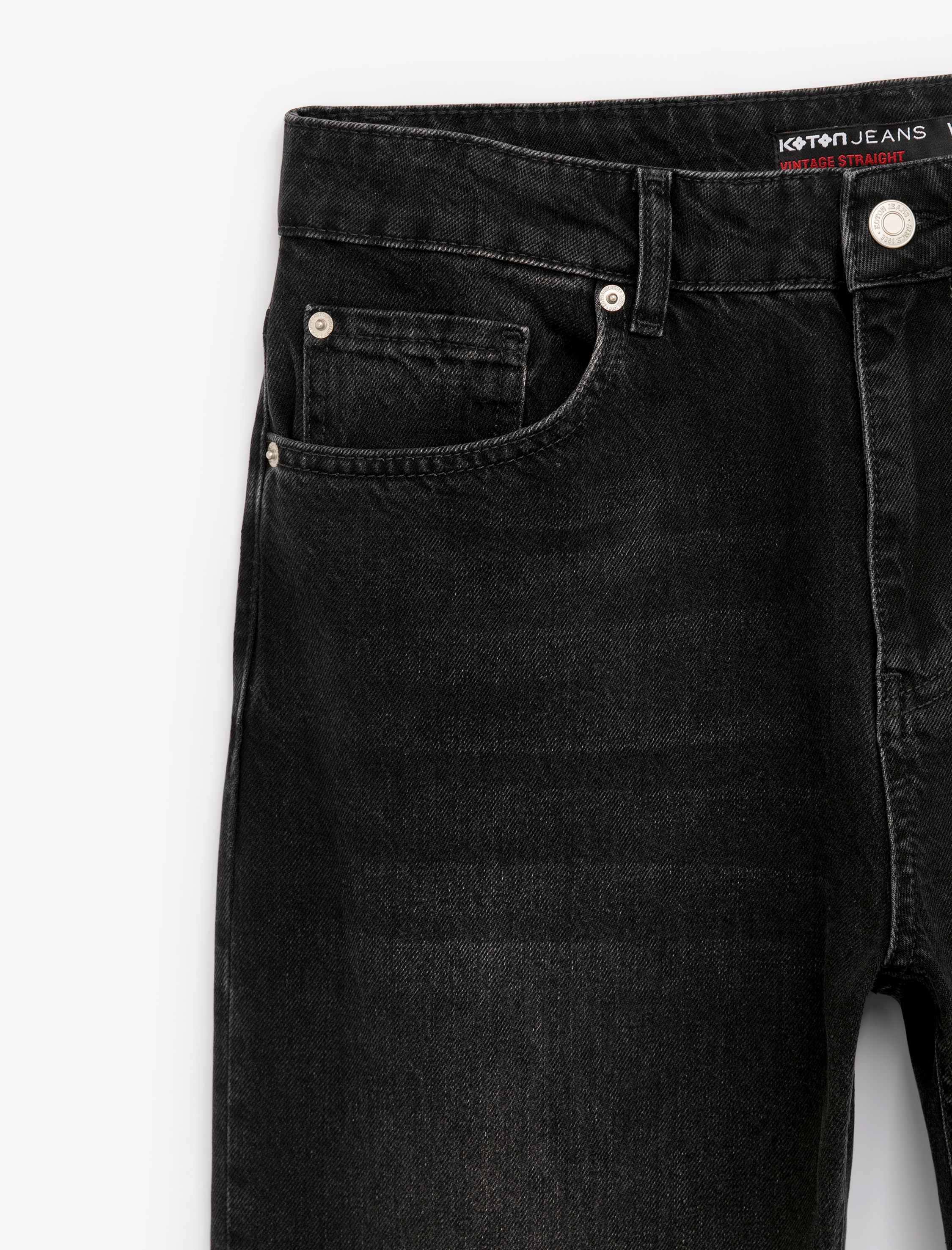   Pamuklu Normal Bel Vintage Straight Fit Jean Pantolon