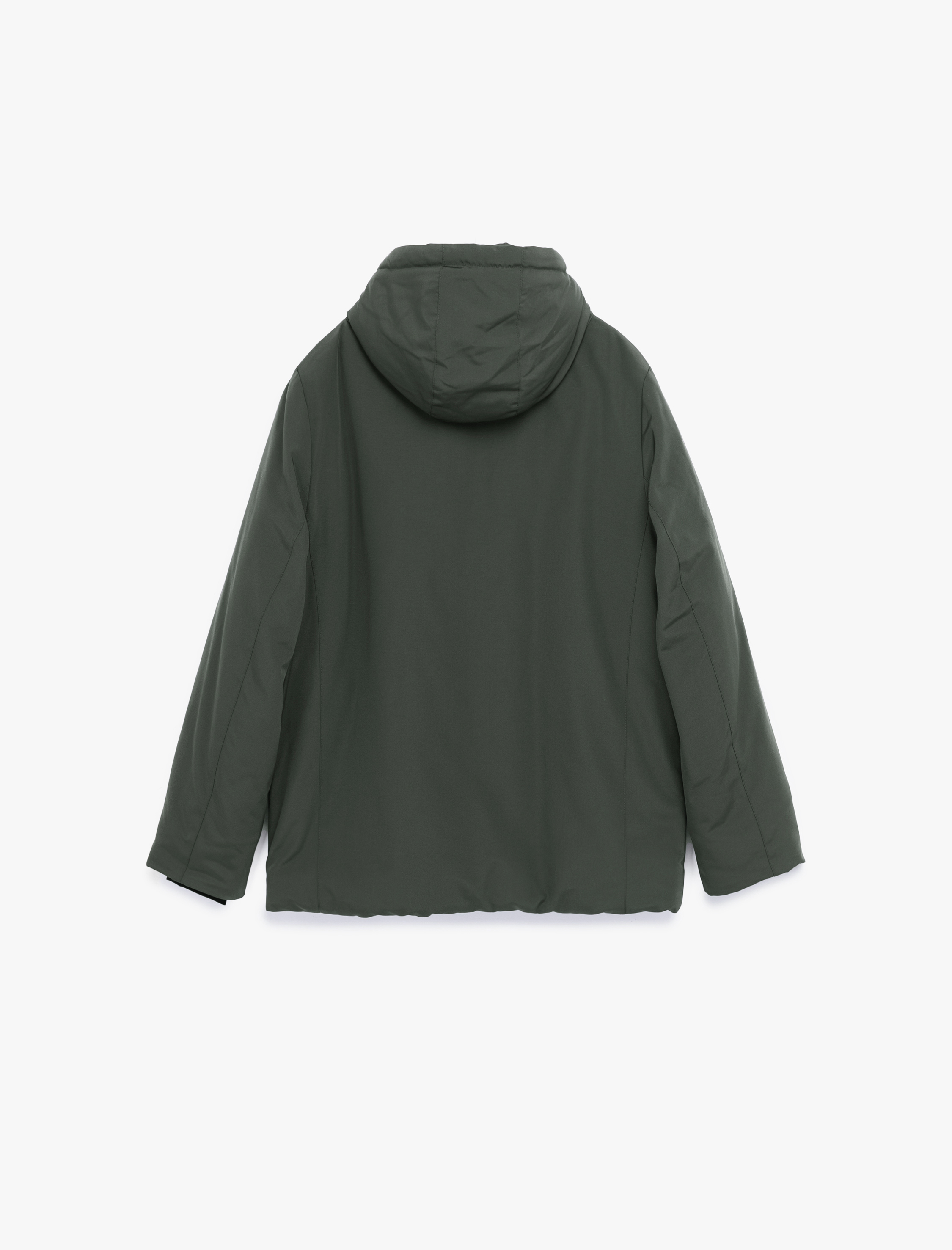 Çıtçıt Düğme Detaylı Fermuarlı Cepli Kapüşonlu Kışlık Şişme Ceket