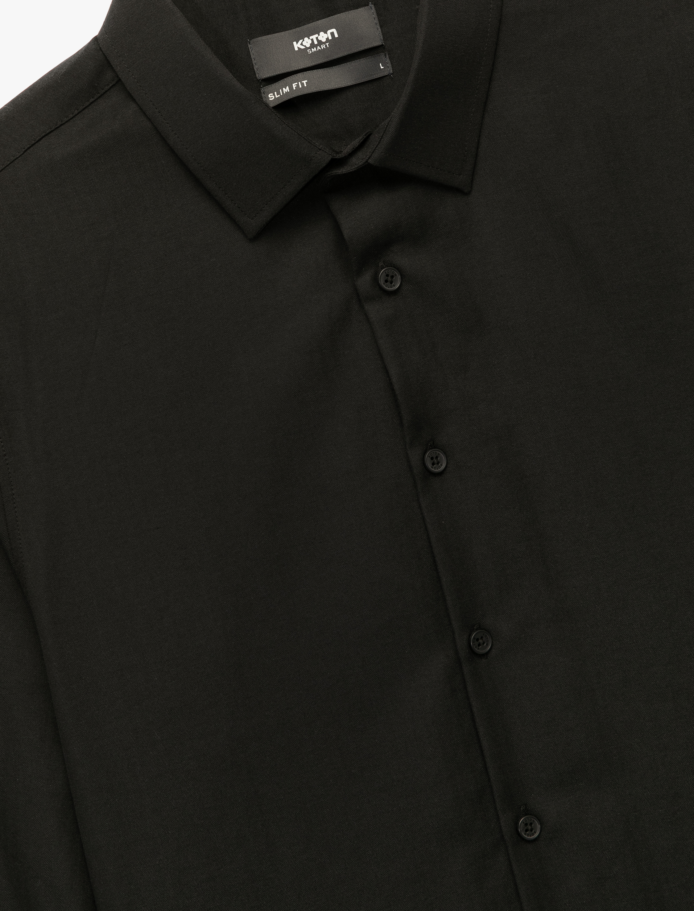 Slim Fit Yarım İtalyan Yaka Uzun Kollu Gömlek
