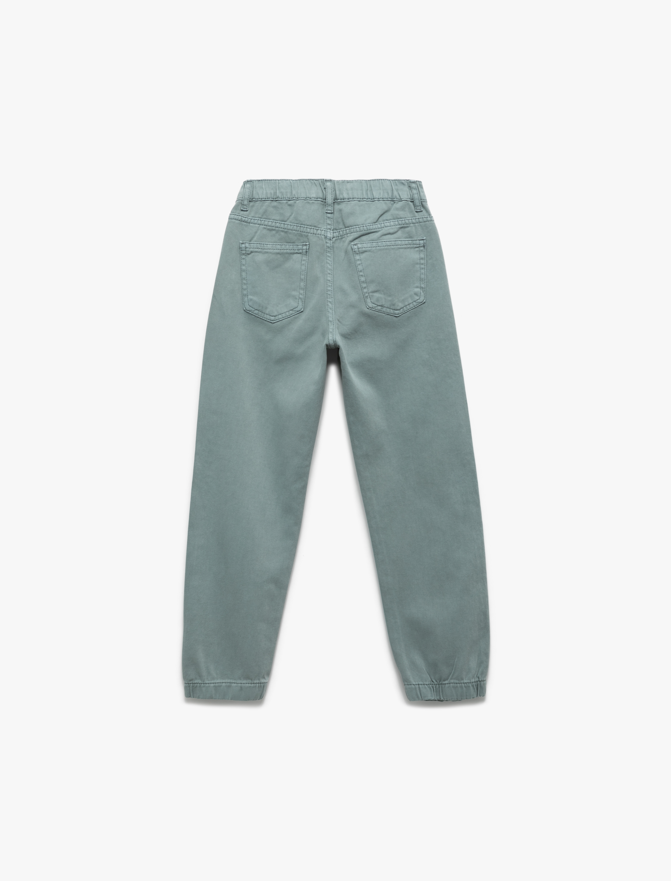  Erkek Çocuk Pamuklu Cep Detaylı Rahat Kalıp Basic Jogger Pantolon