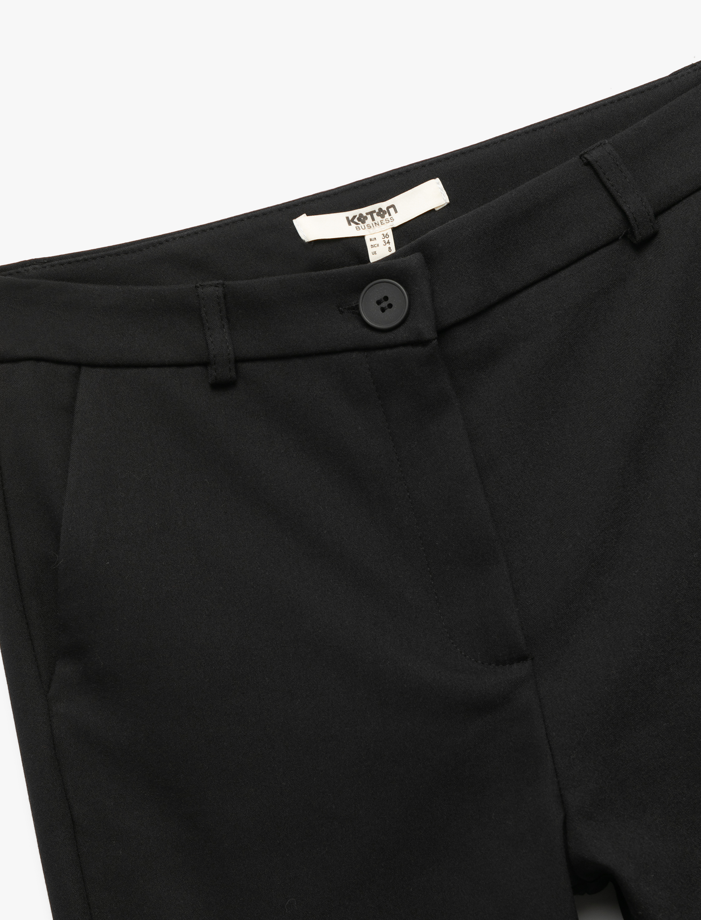   Normal Bel Yan Cepli Kumaş Cigarette Pantolon